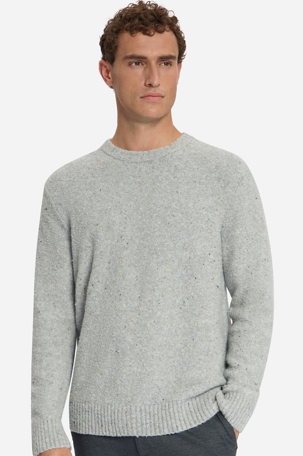 No Excess Pullover Tweed Grijs