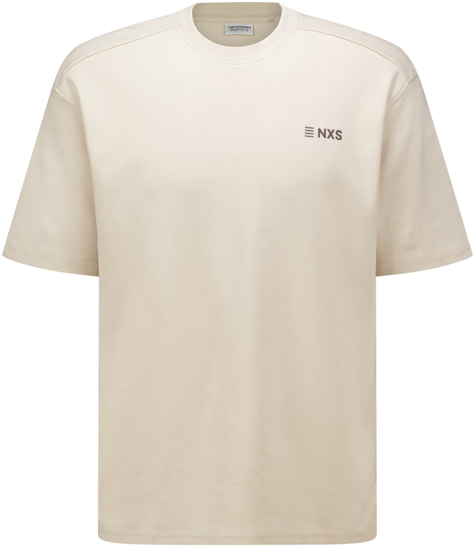 No Excess T-Shirt Crewneck Graphic Back print Grijs