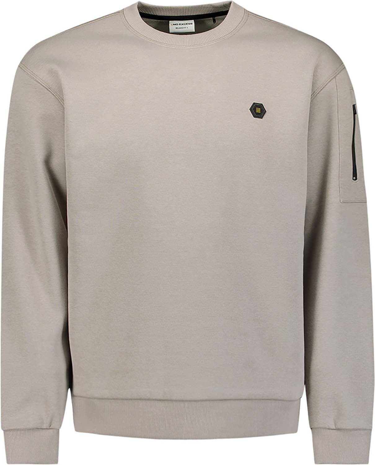 No Excess Sweater Brushed inside Grijs