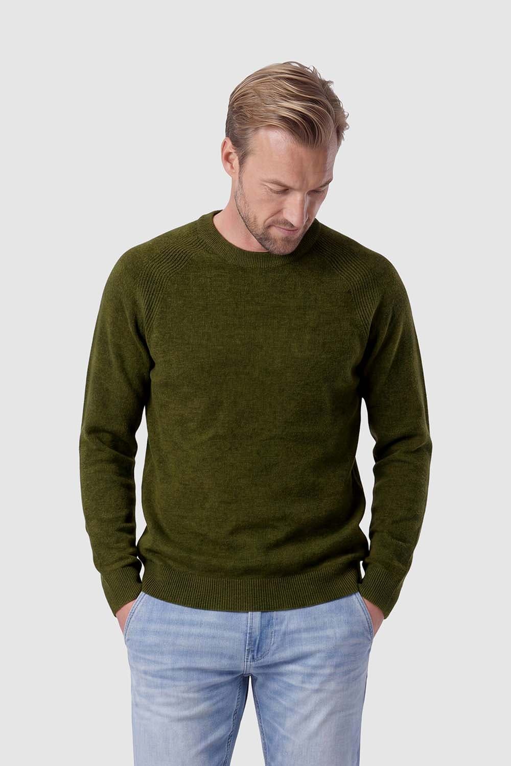 No Excess Pullover Chen Licht Gewicht Army