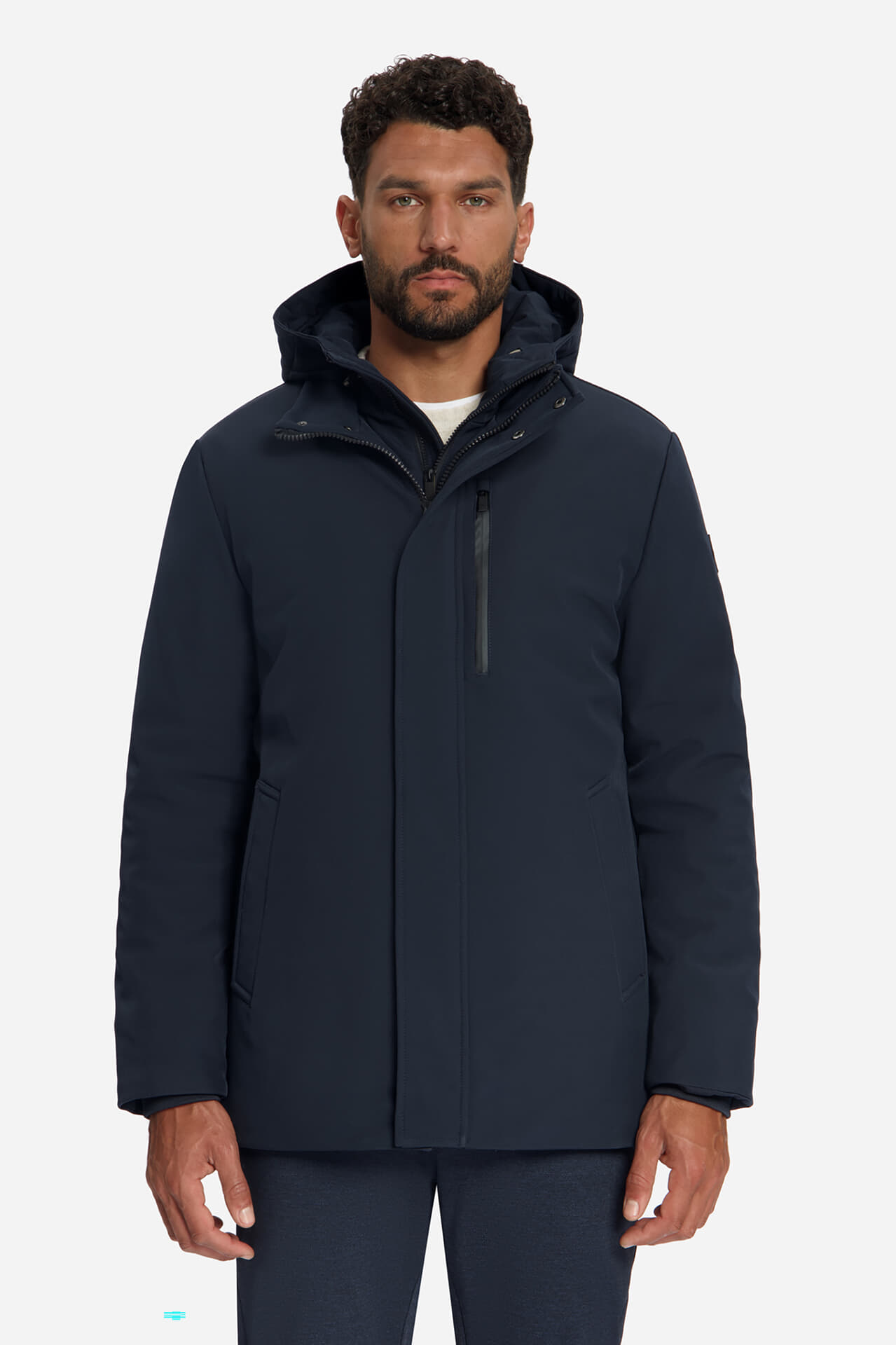 No Excess Softshell Jas met Cappuchon Navy