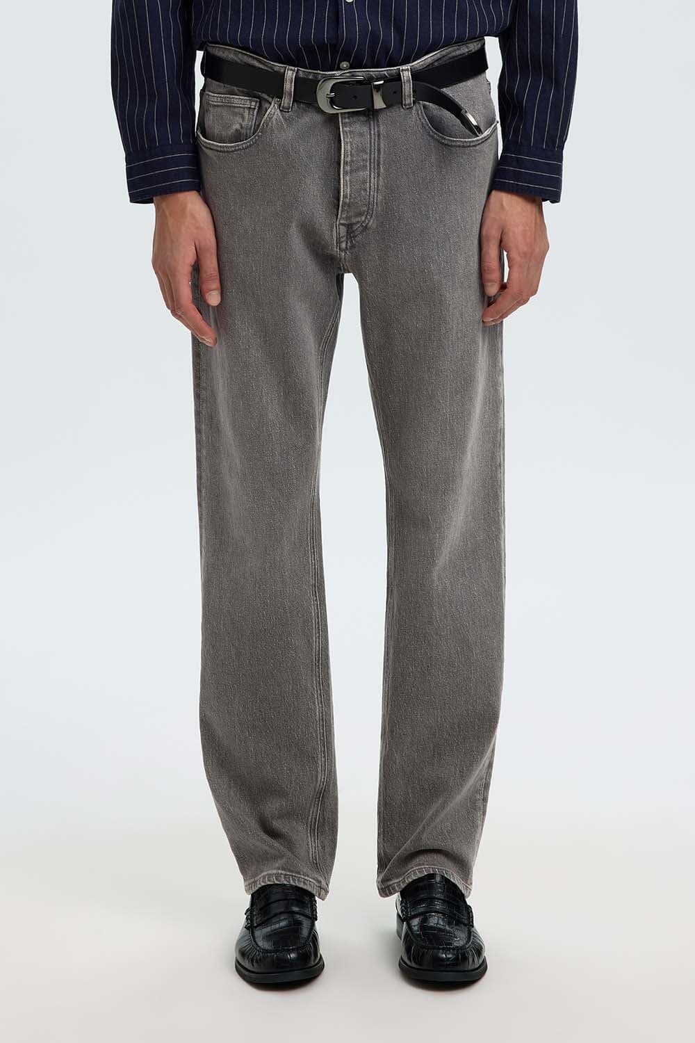 Selected Homme Jeans Ben Kori Straight fit Grijs