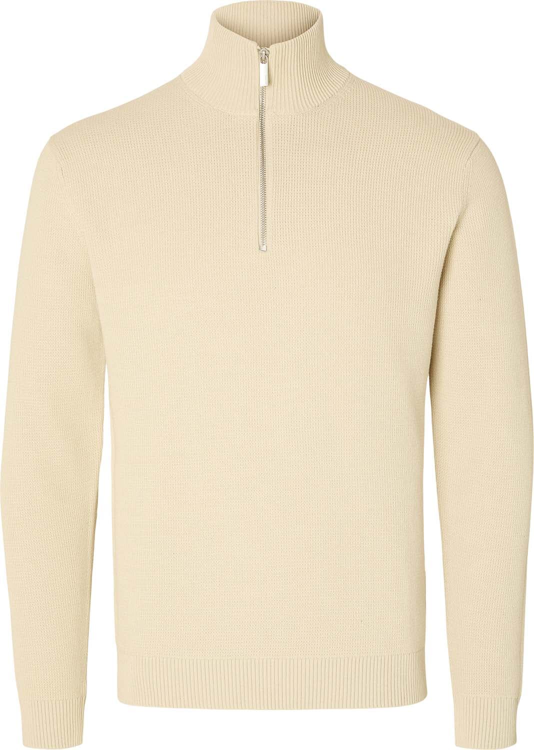 Selected Homme Trui  Half-zip Dane Beige