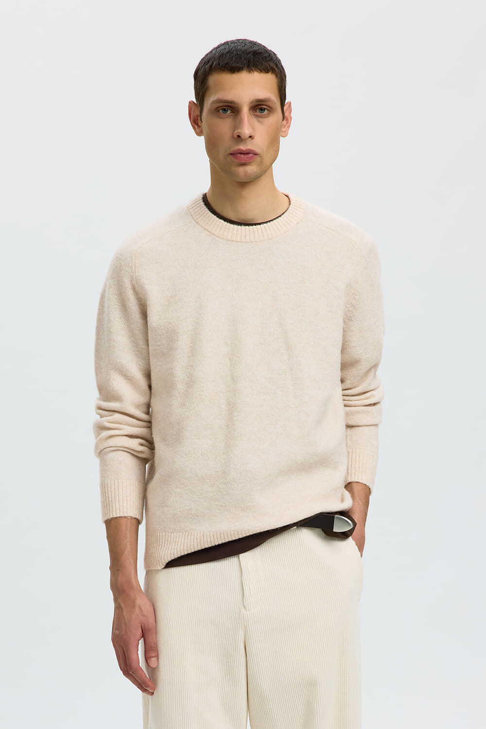 Selected Homme Trui Rai Beige