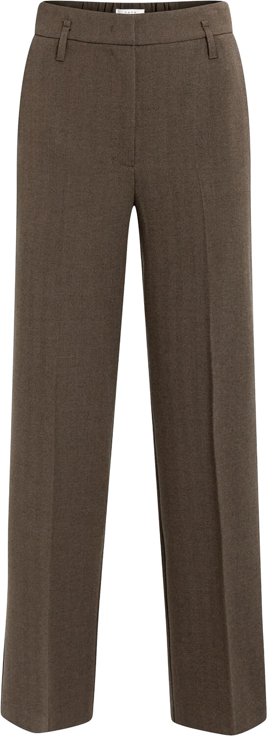 Yaya Pantalon Geweven met Rechte Pijpen Bruin
