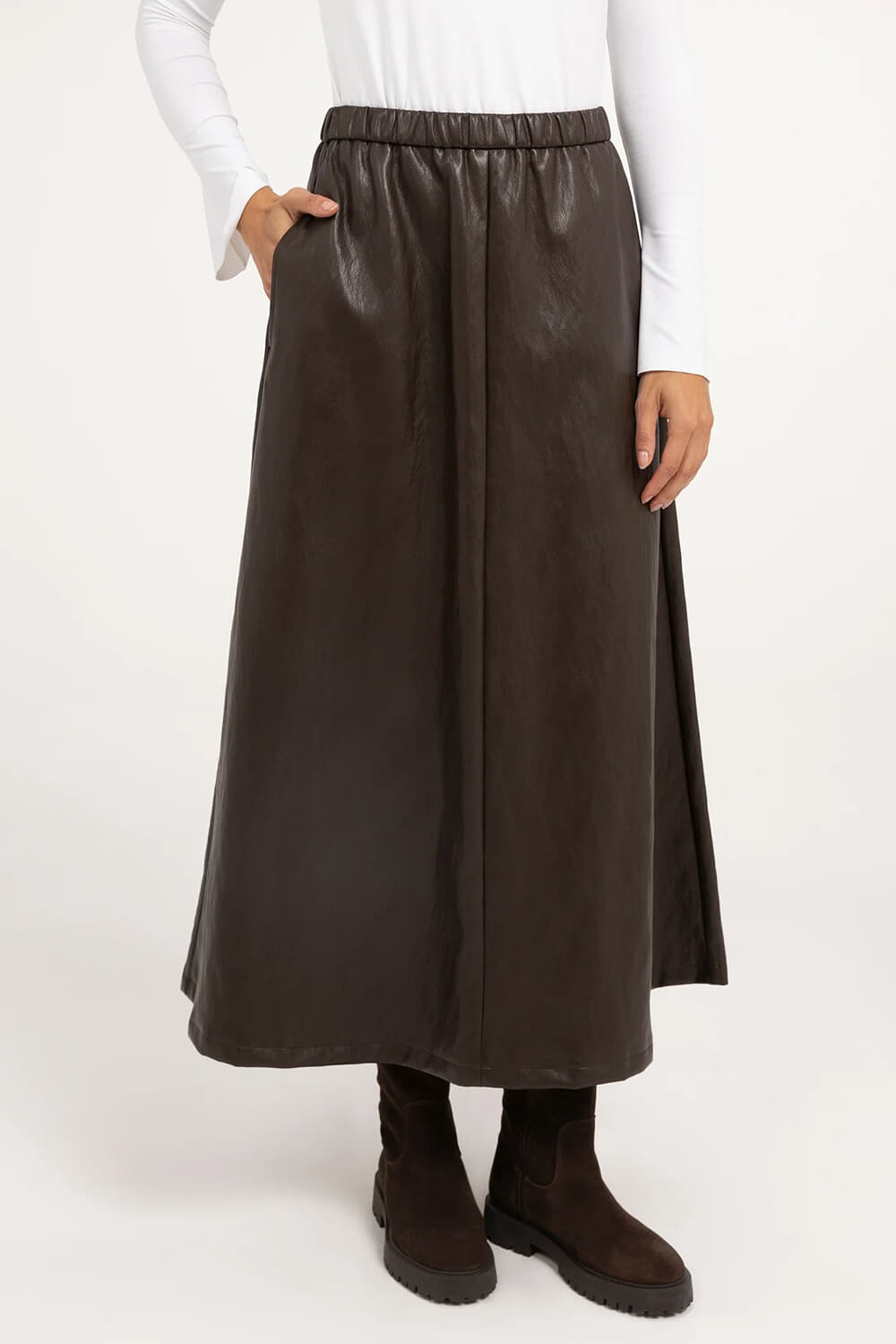 Yaya Oversized blazerjas van wolmix Bruin