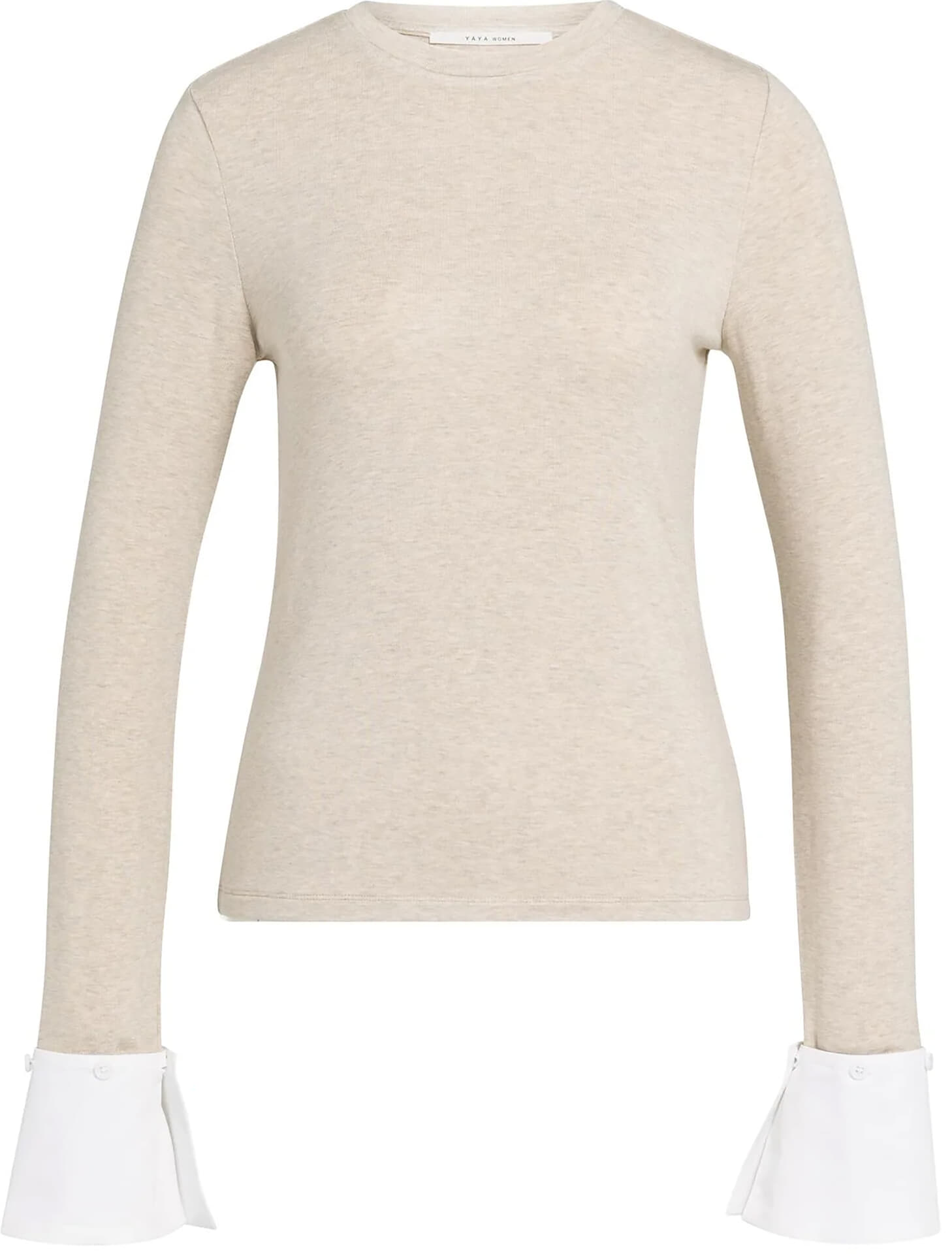 Yaya Top Jersey Camel