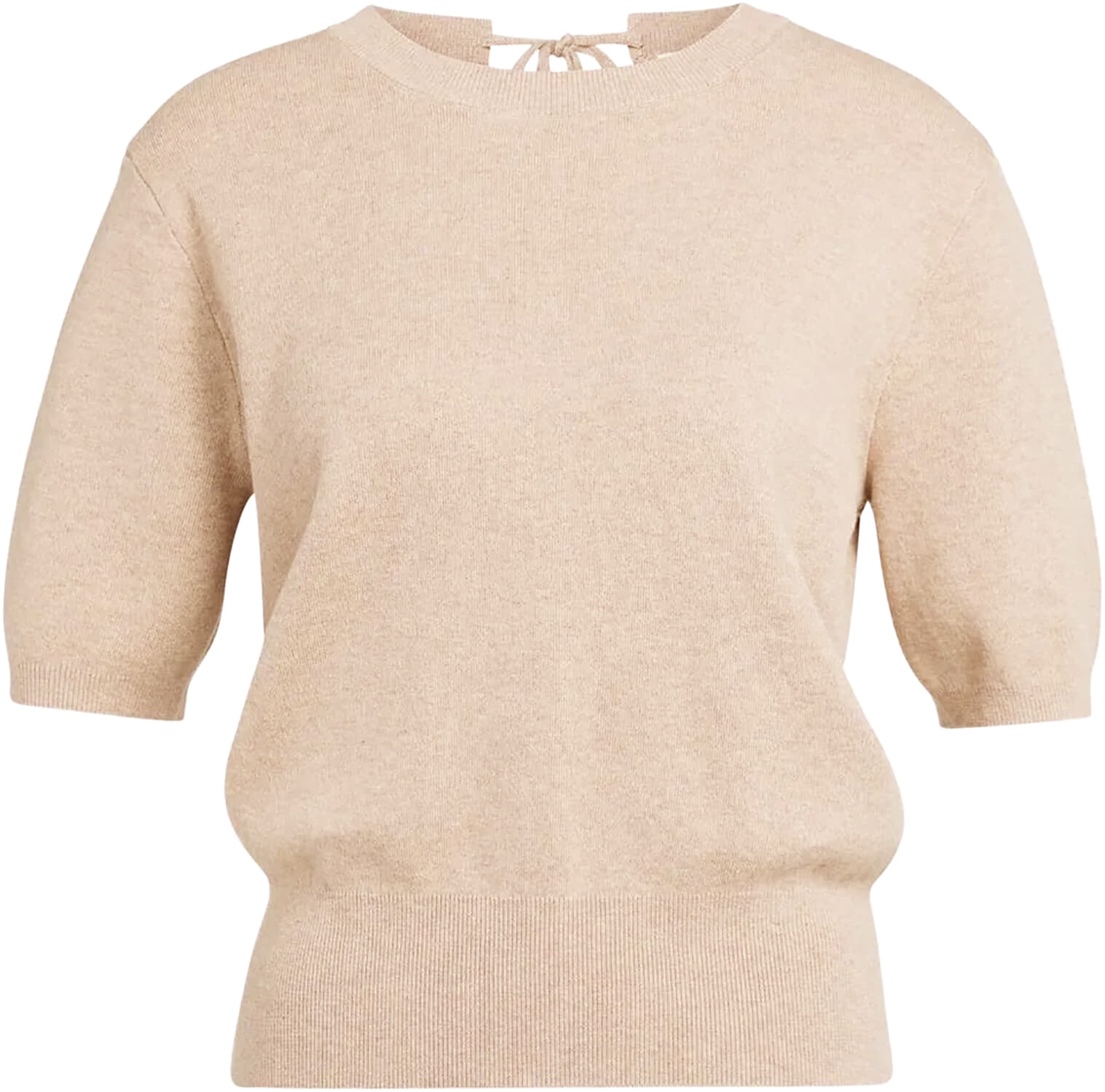Yaya Trui met korte mouwen en open Beige