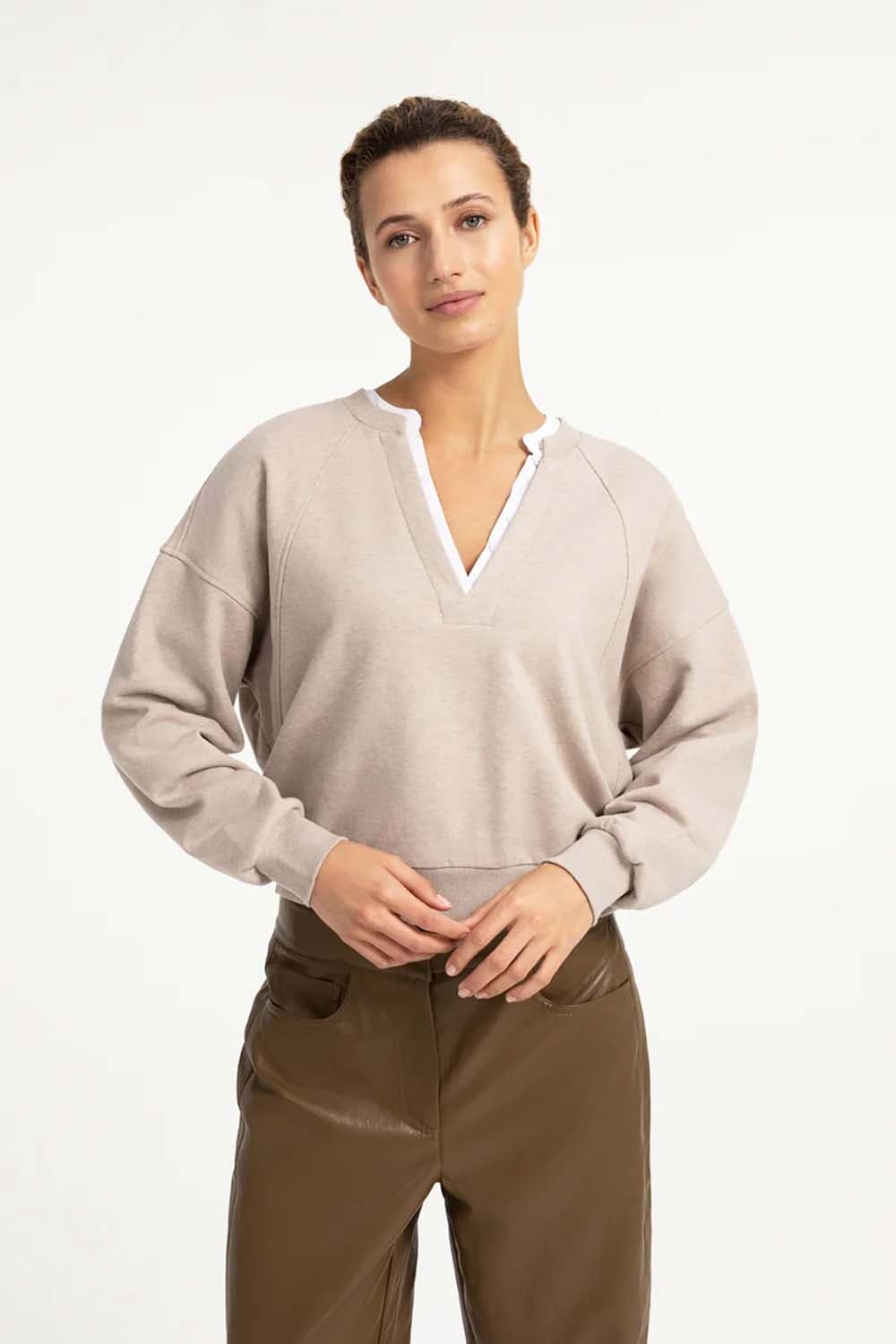 Yaya Sweatshirt Camel