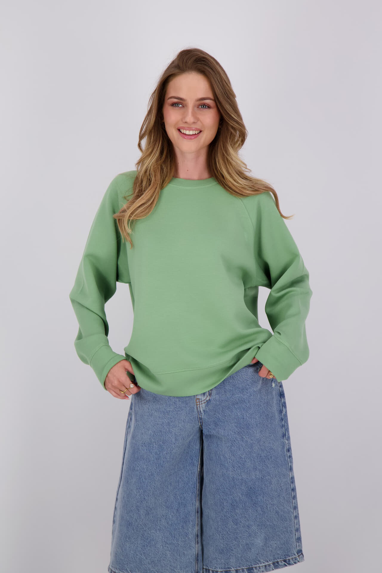 Mos Mosh Sweater Bello Groen