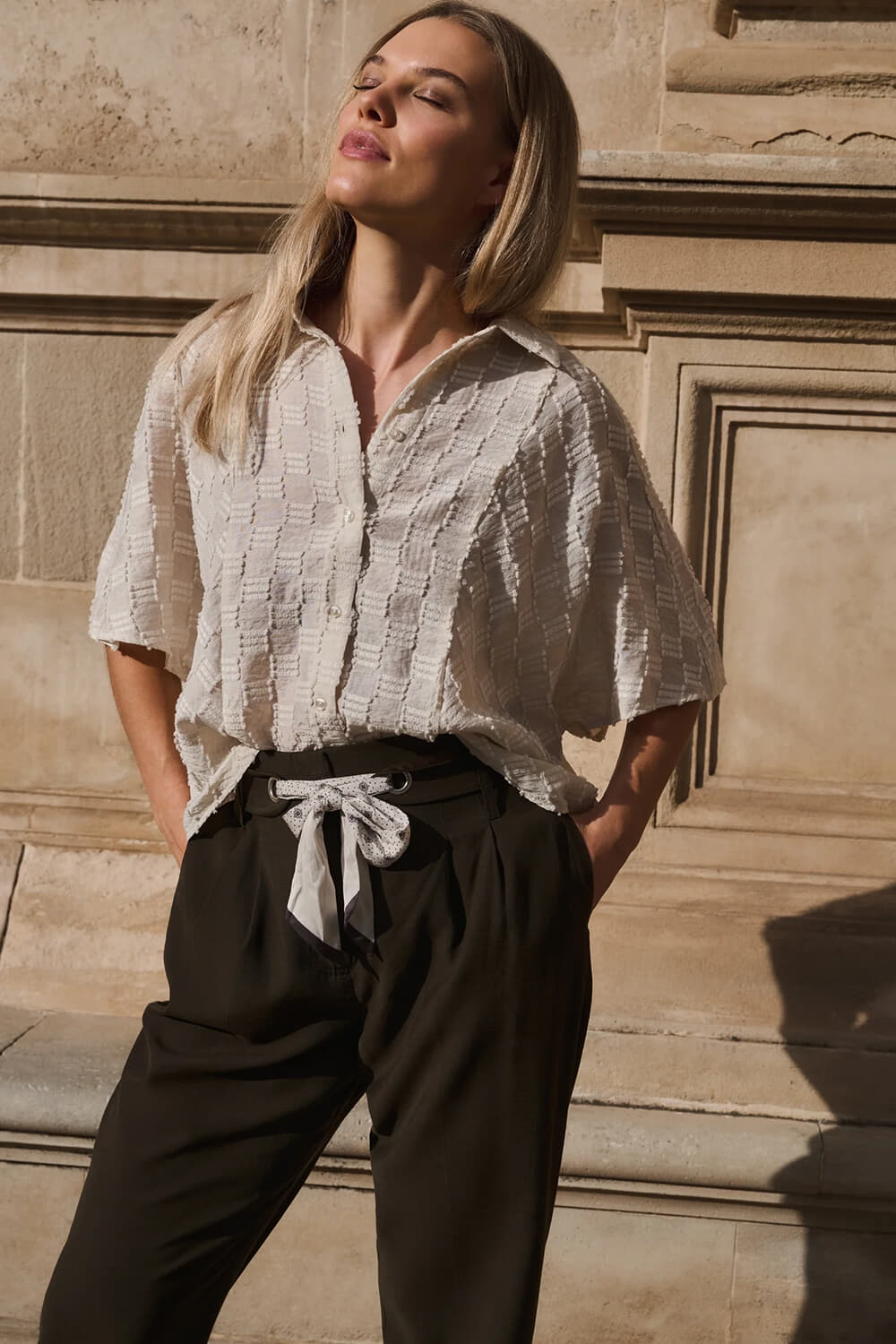 Yaya Blouse  Beige
