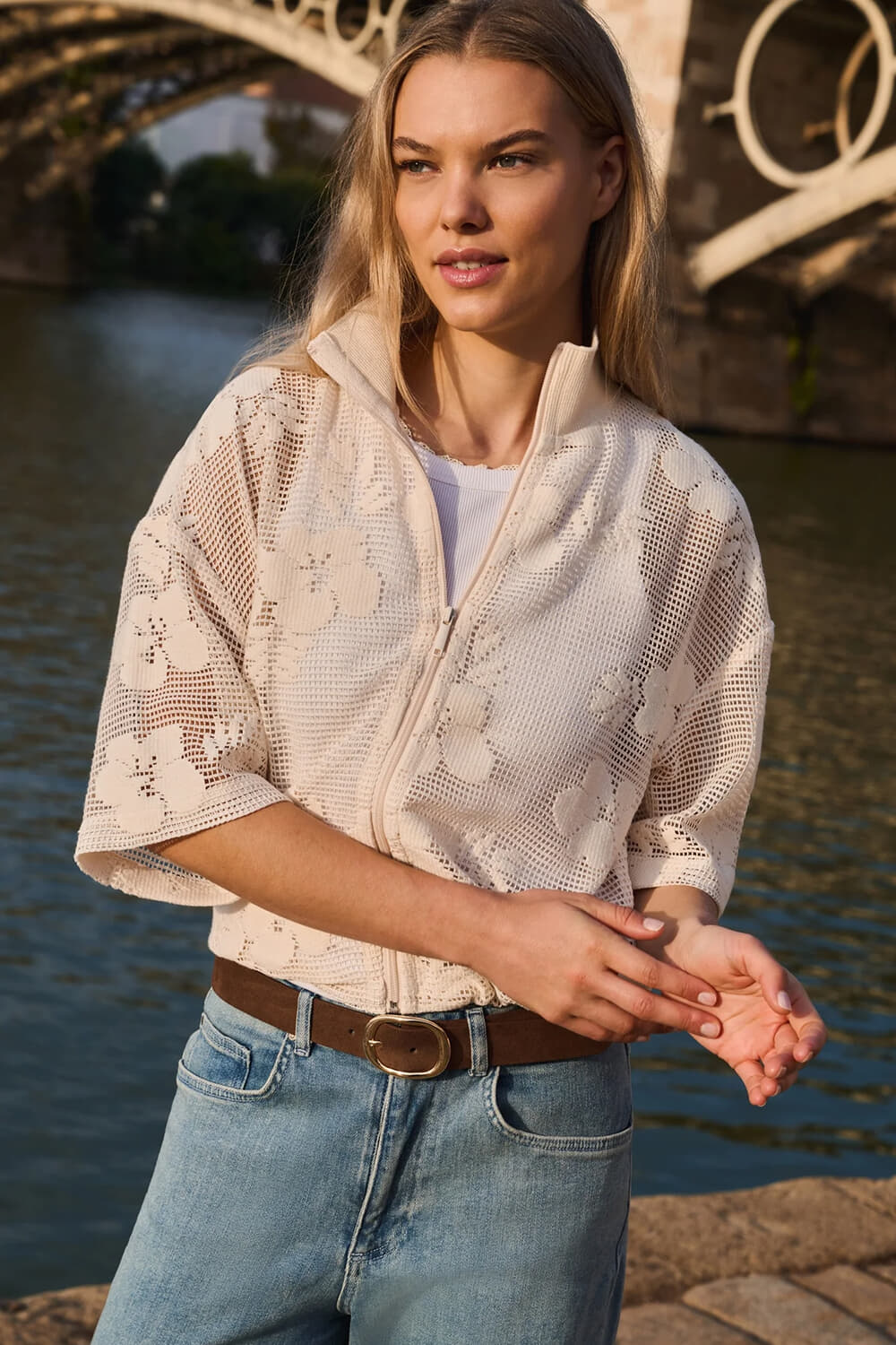 Yaya Blouse  Beige