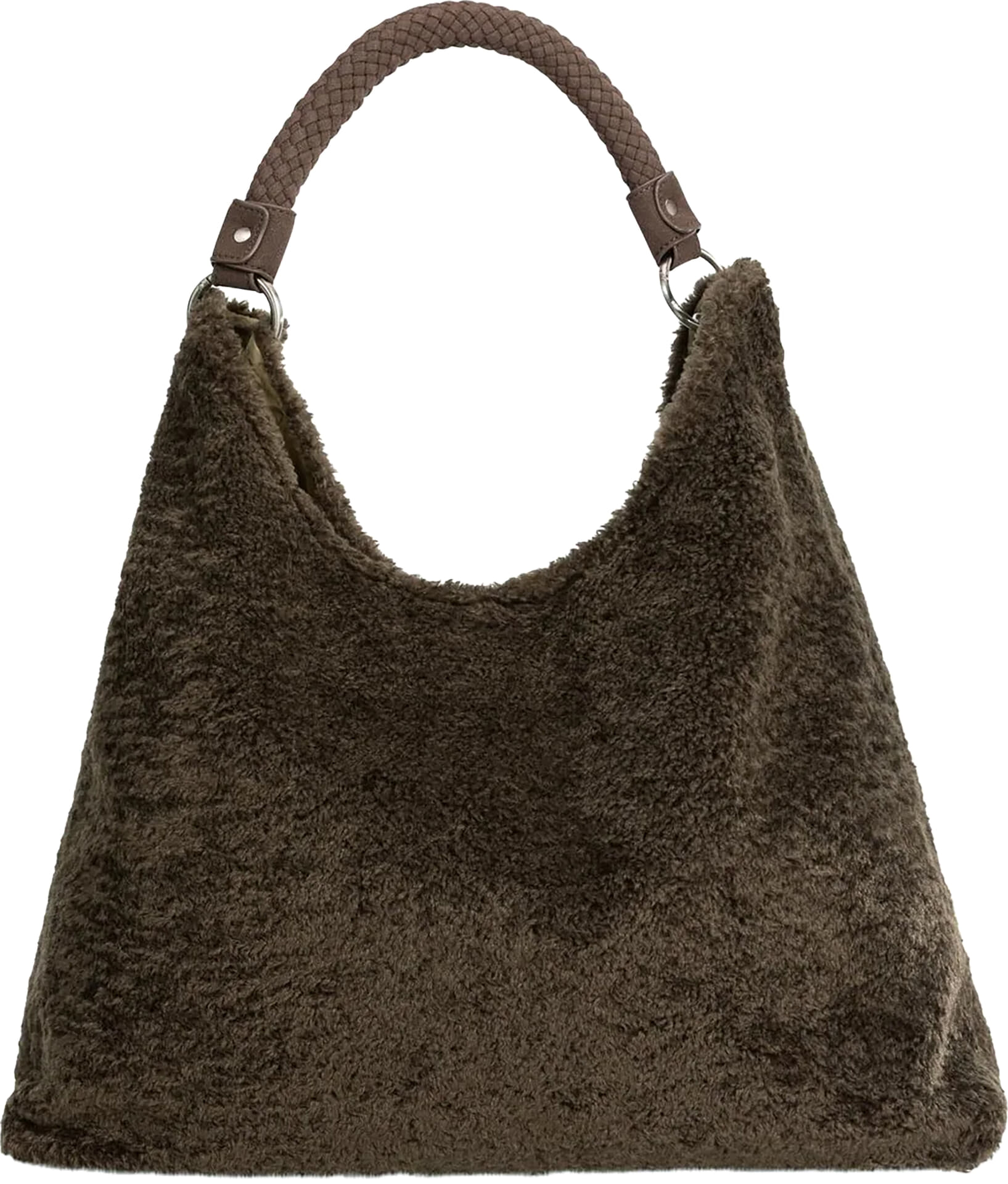 Yaya Omkeerbare tas van nylon en im Bruin