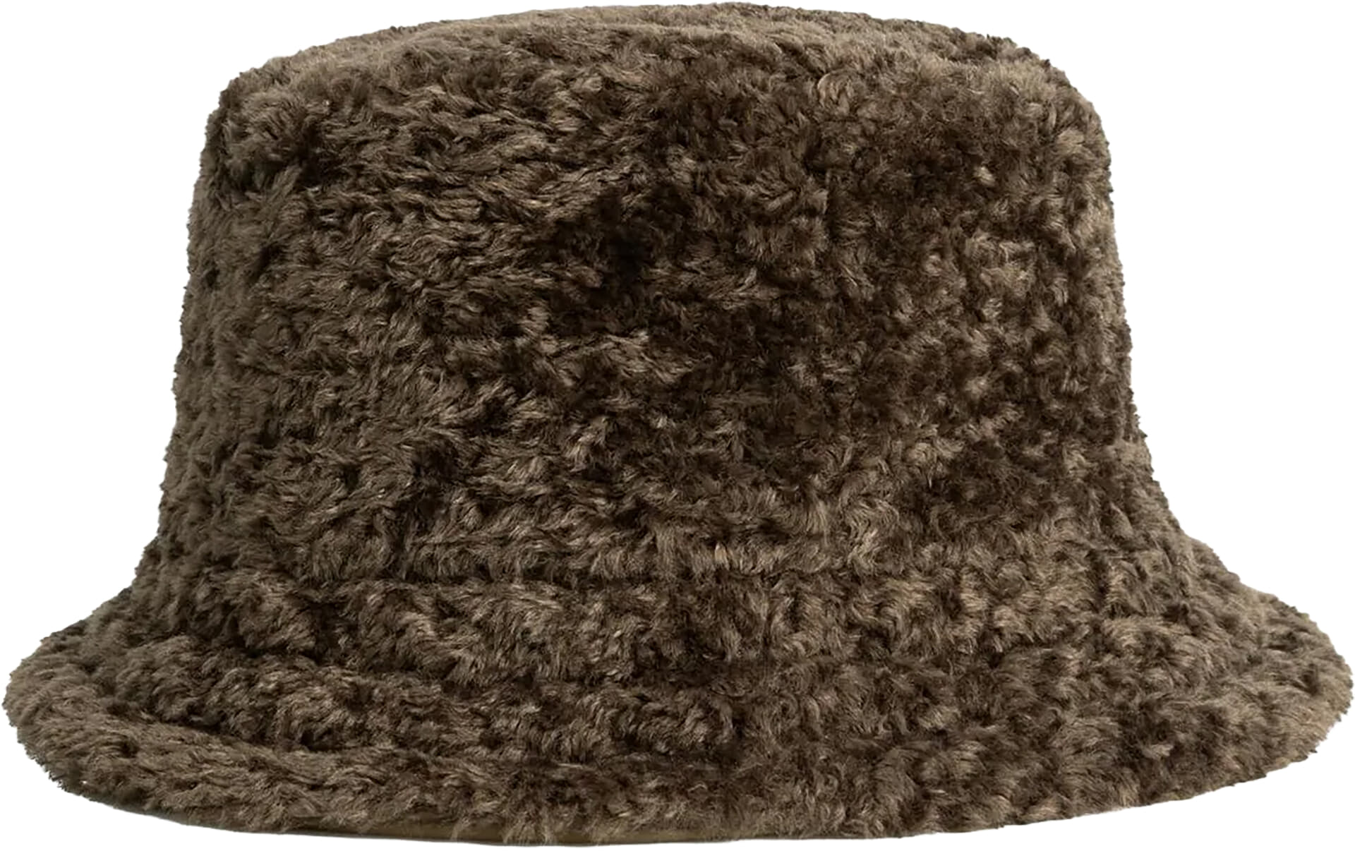 Yaya Omkeerbare bucket hat van nylo Bruin