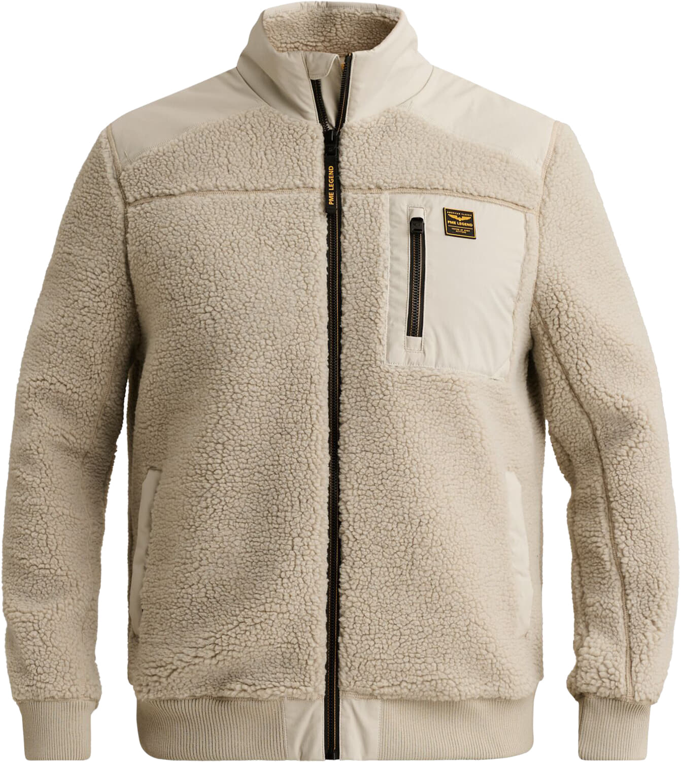 Pme Legend Jack Sherpa Hybrid met rits Grijs