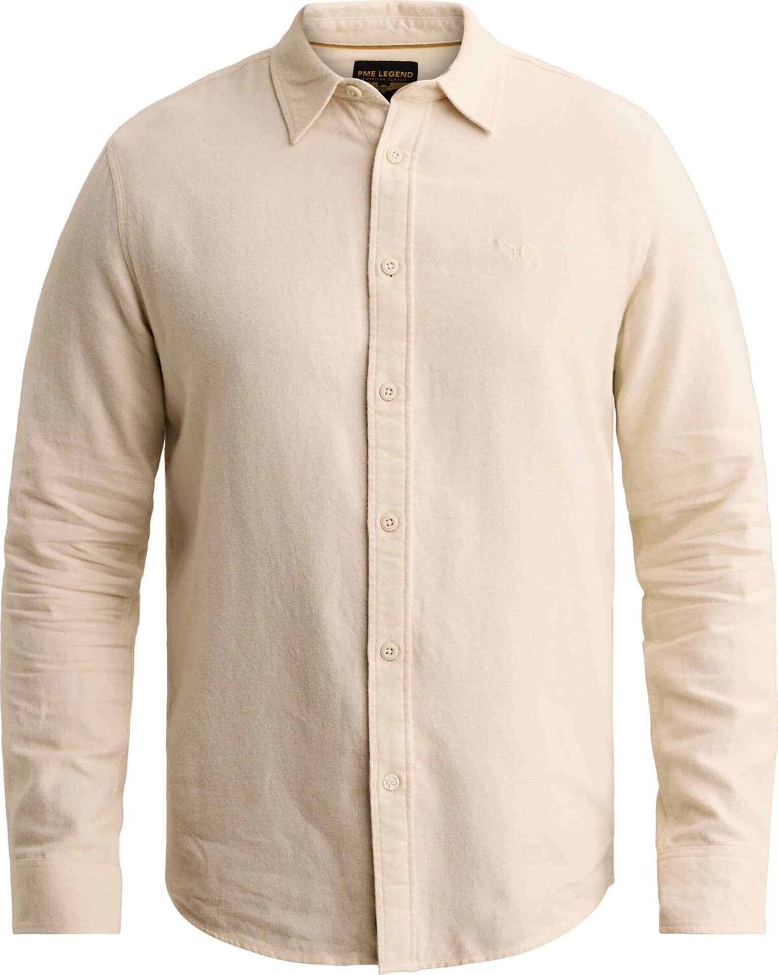 Pme Legend Long sleeve shirt Yarn dye Beige