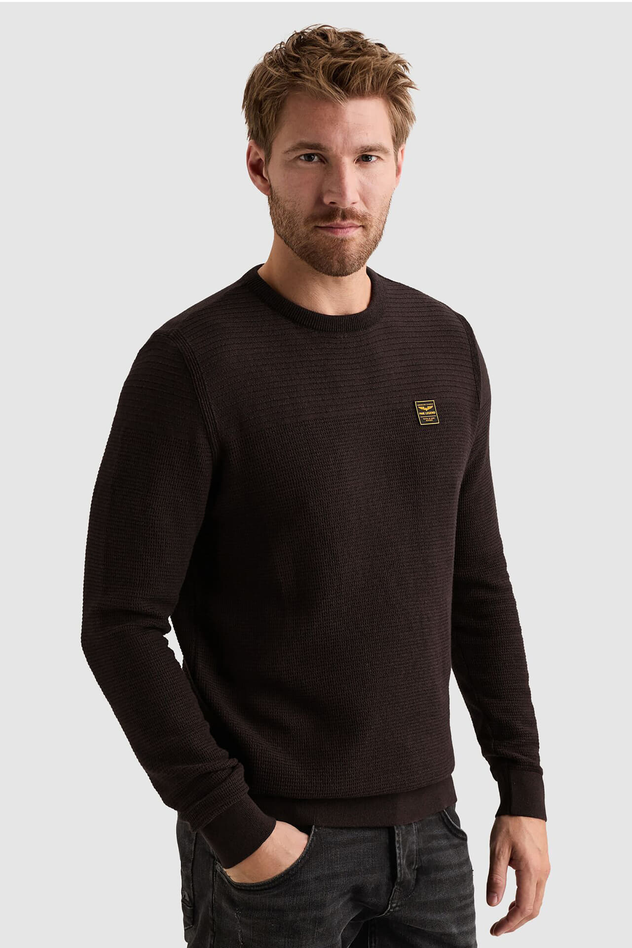 Pme Legend R-neck cotton mouline Paars
