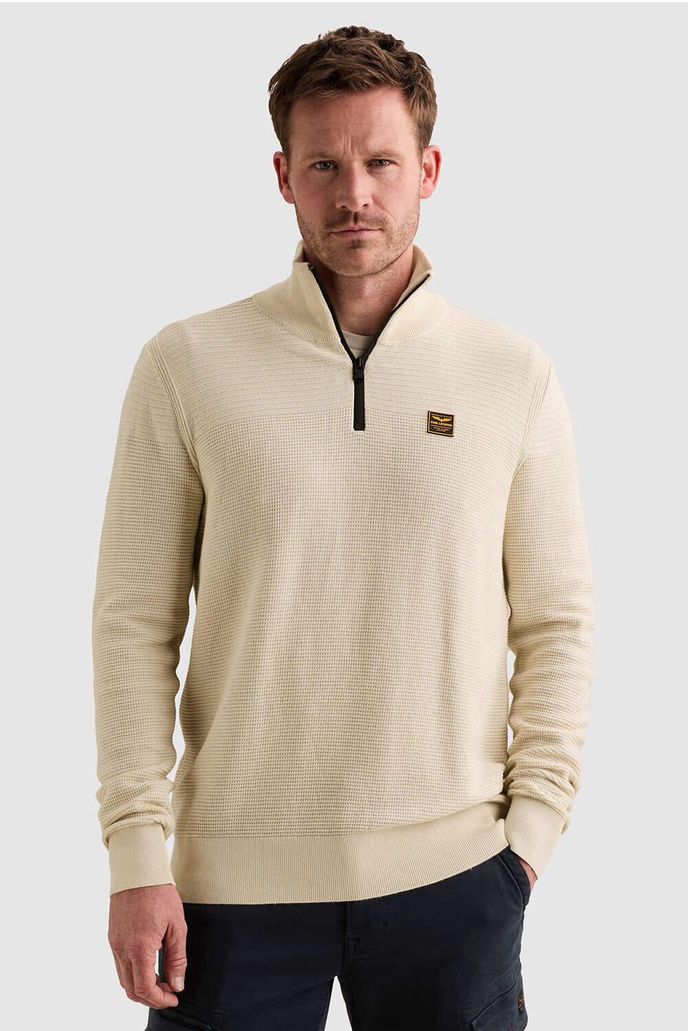Pme Legend Half-Zip Trui  Beige
