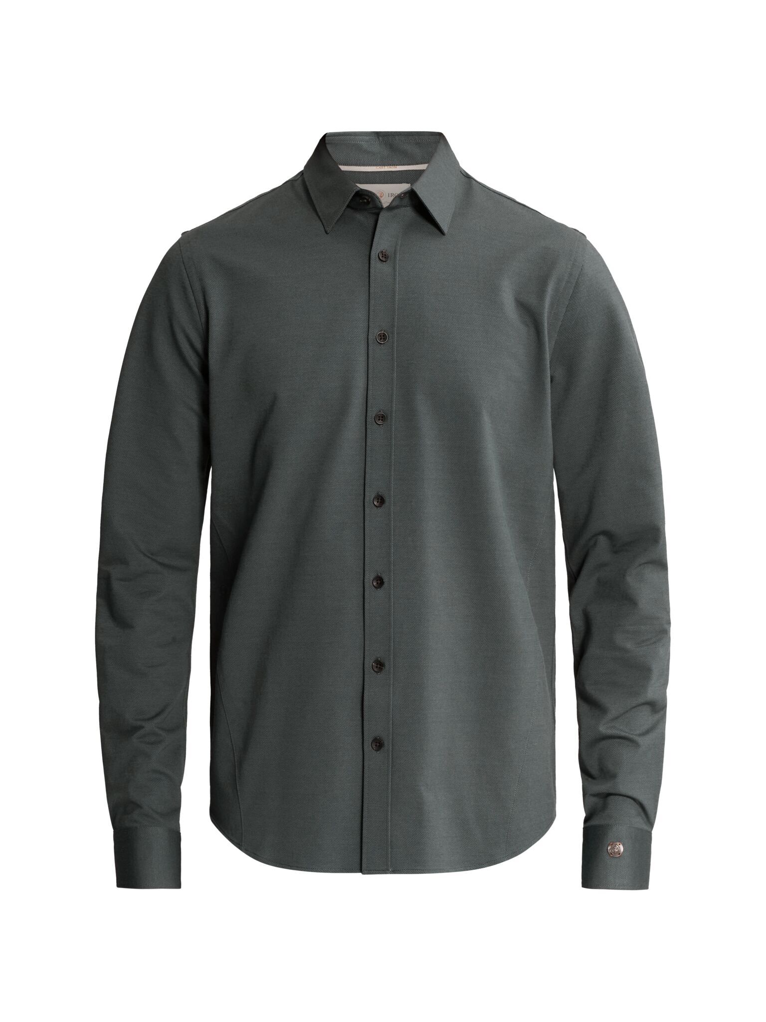 Cast Iron Overhemd Twill Jersey Grijs