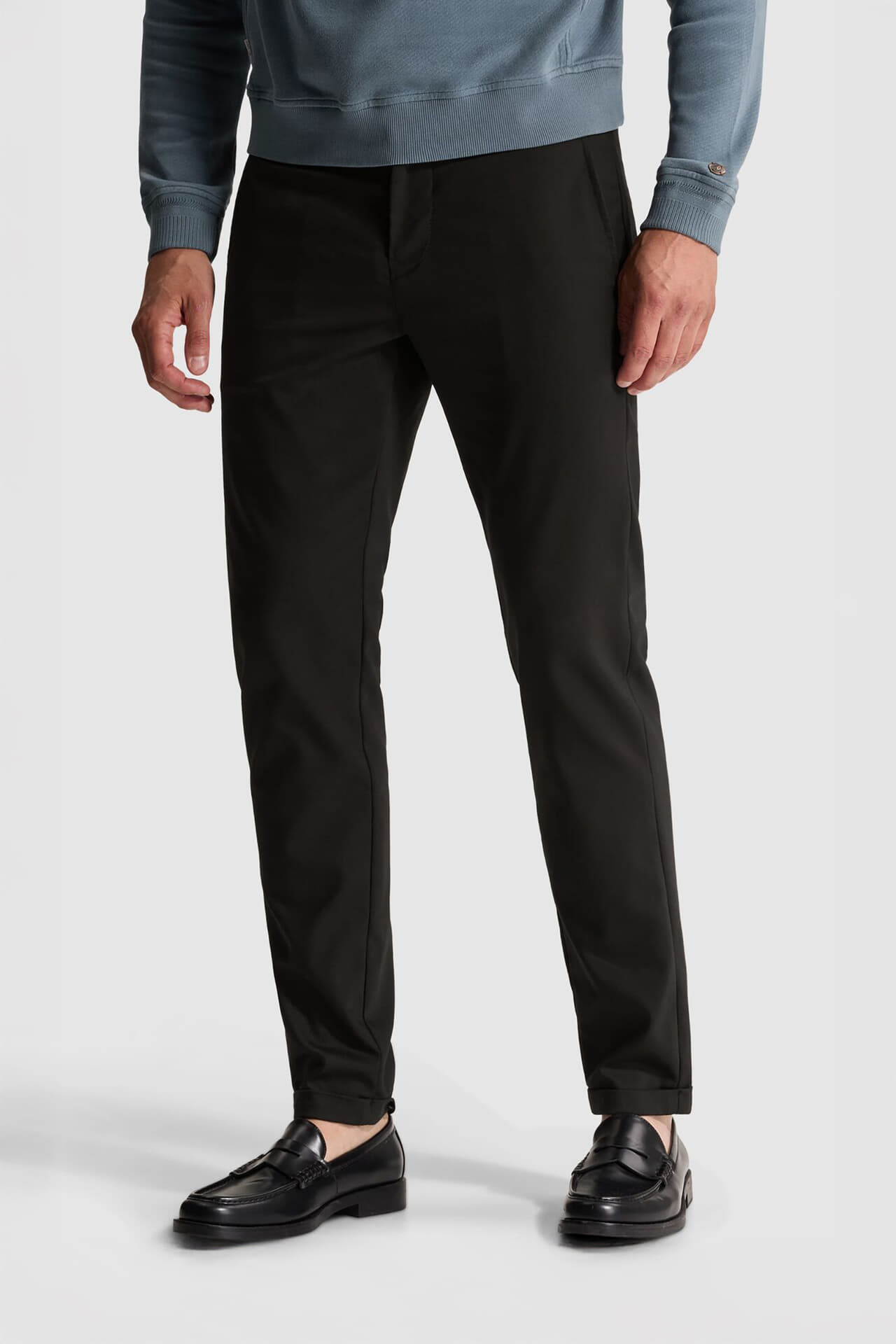 Cast Iron Broek Chino  Zwart