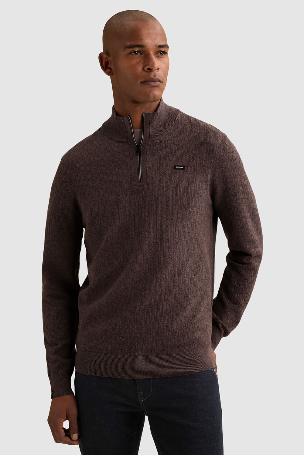 Vanguard Trui Half Zip Collar Gentleman's  Paars