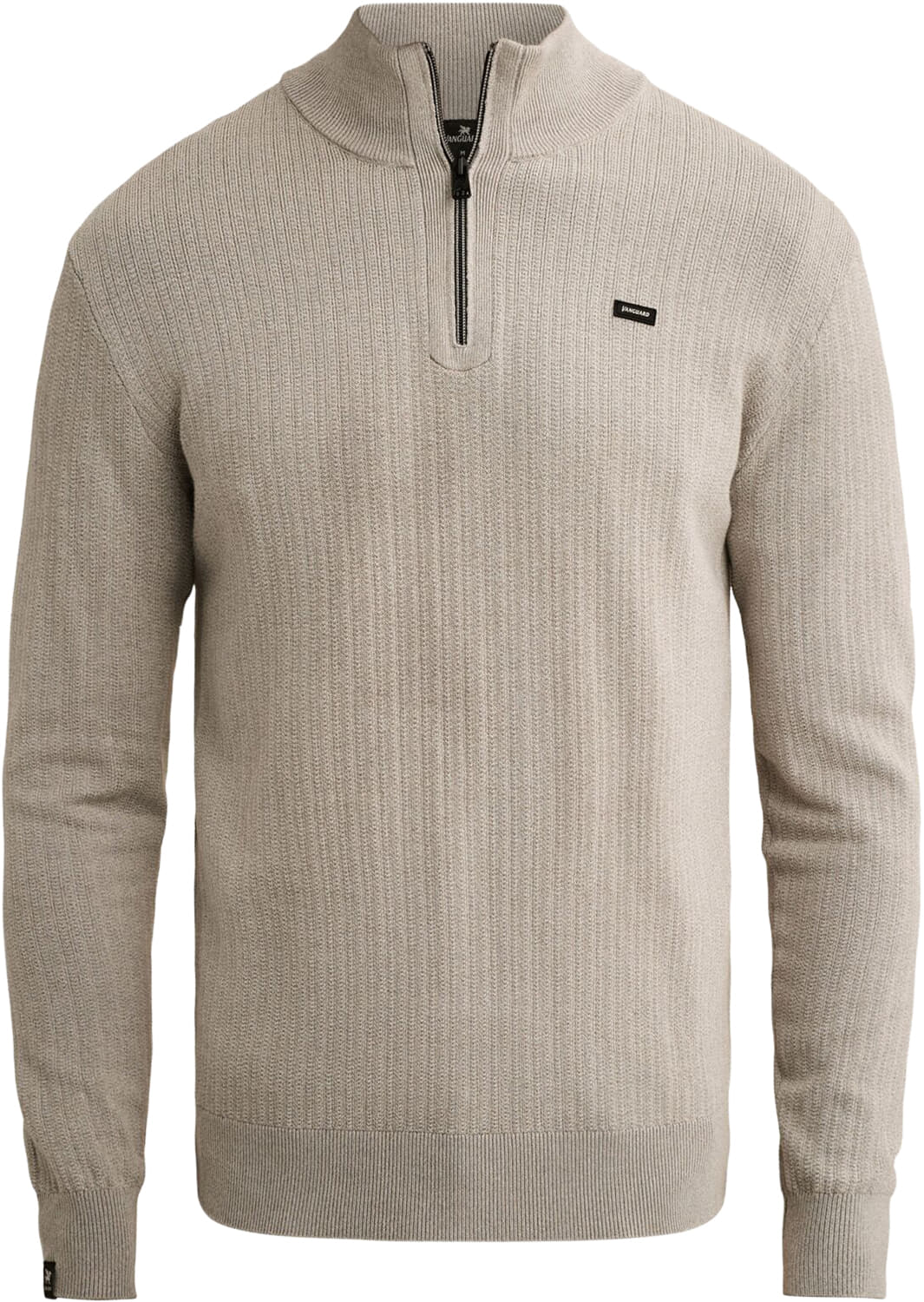 Vanguard Trui Half Zip Collar Gentleman's  Taupe