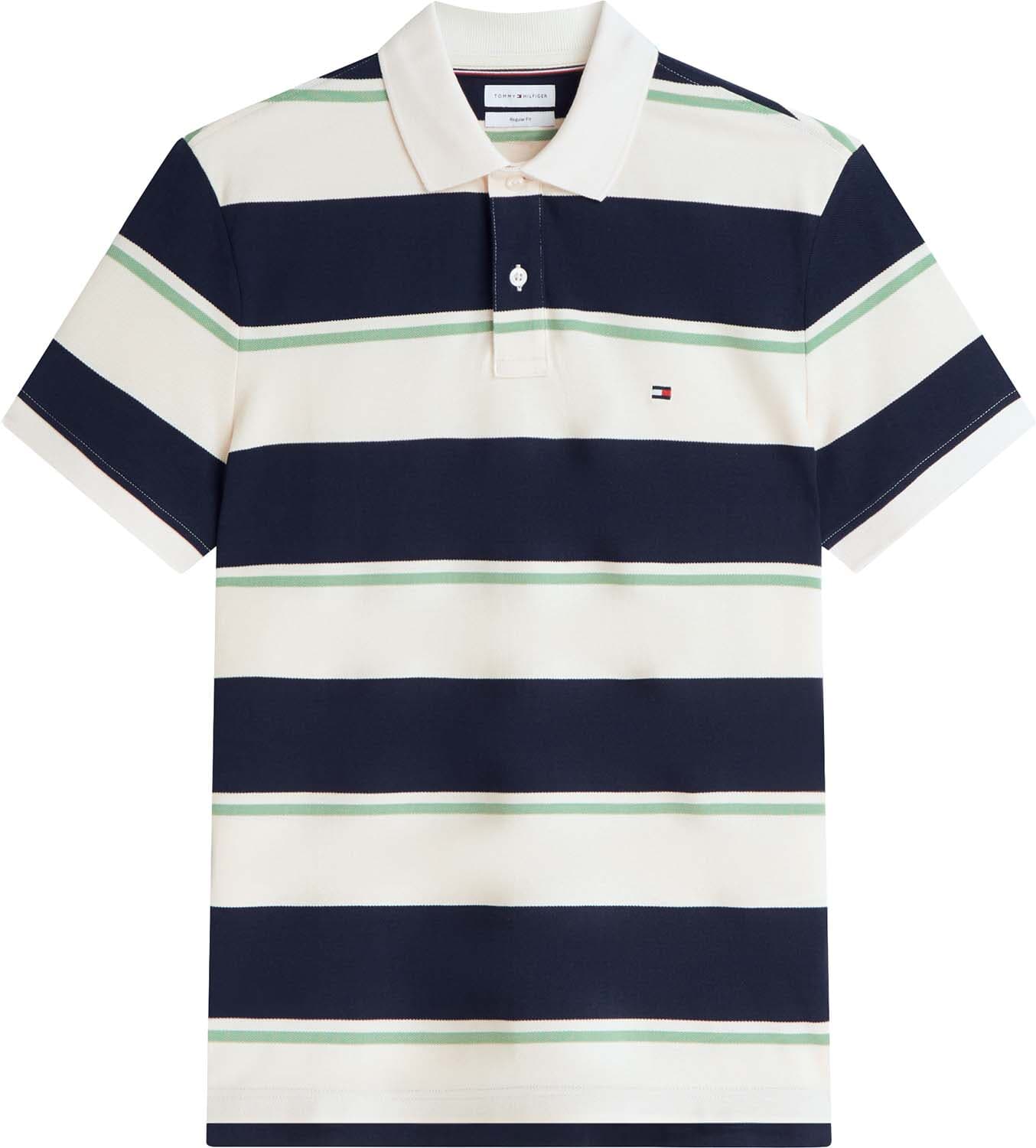 Tommy Hilfiger Polo Stripe Blauw
