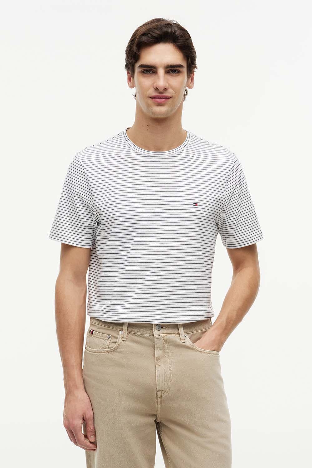 Tommy Hilfiger T-shirt Stripe Wit