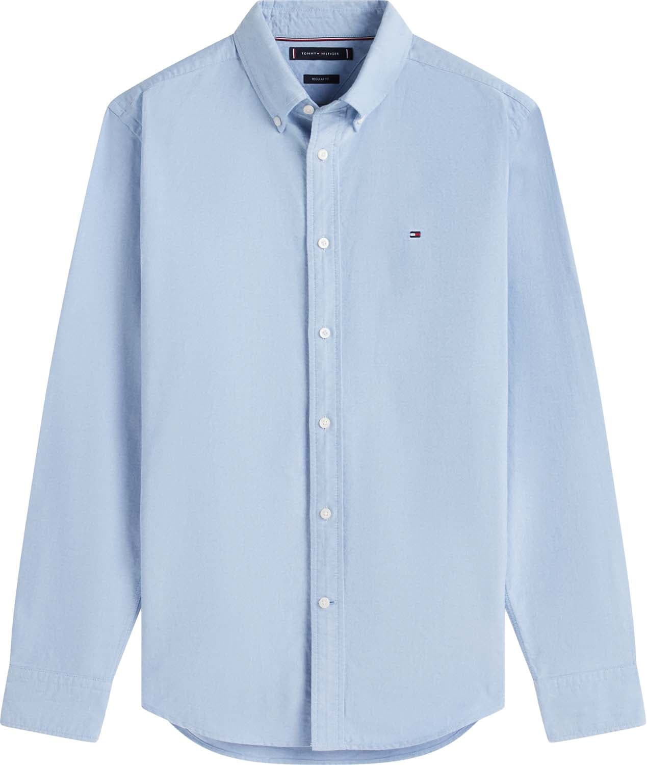 Tommy Hilfiger solid heritage oxford shirt Blauw