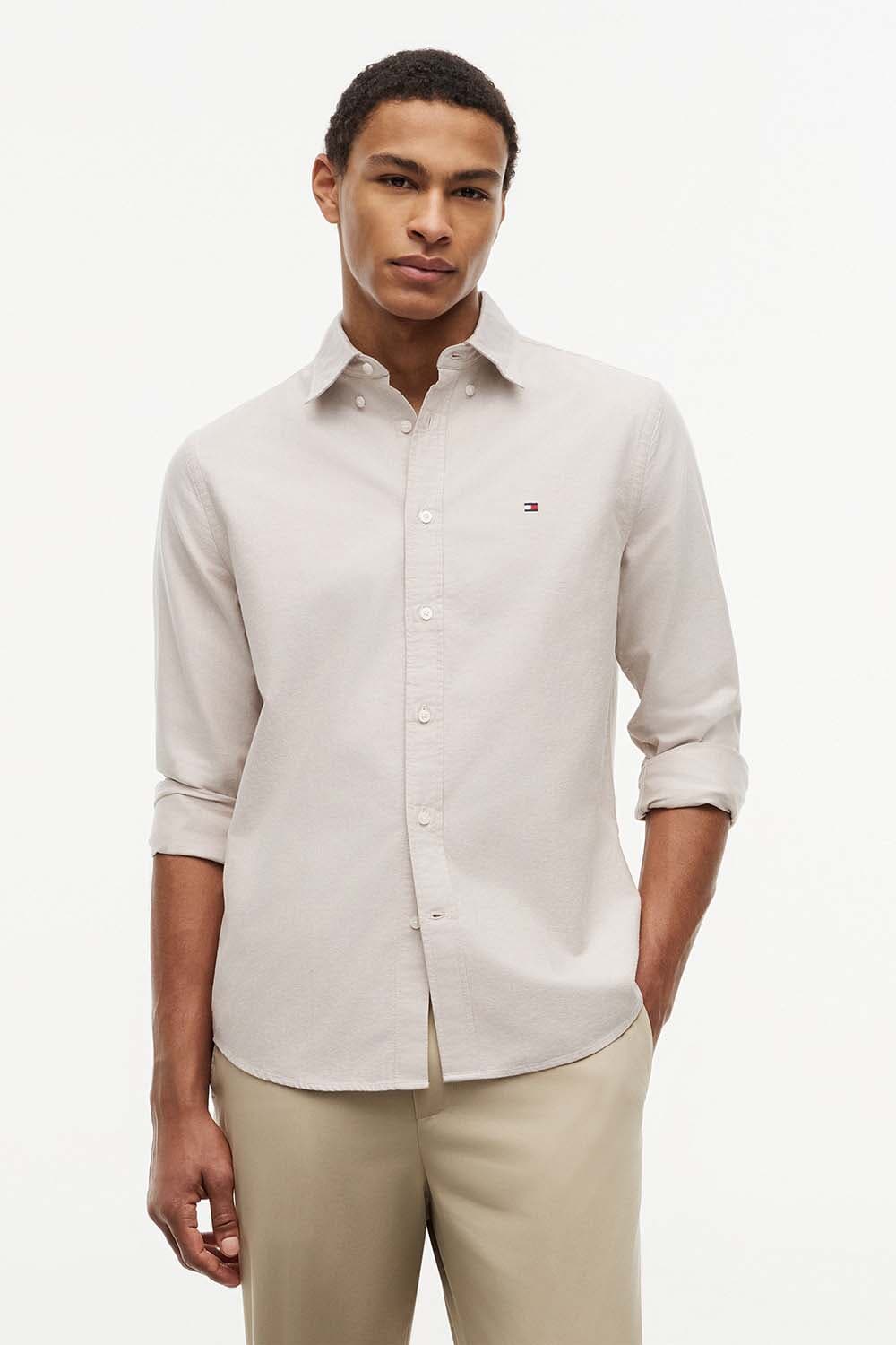 Tommy Hilfiger solid heritage oxford shirt Kaki