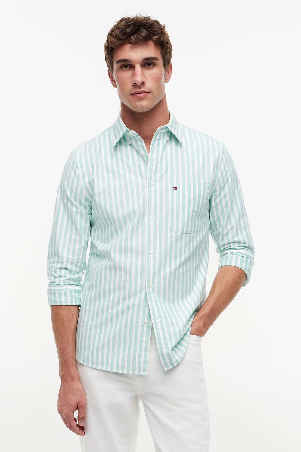 Tommy Hilfiger heritage oxford shirt Groen