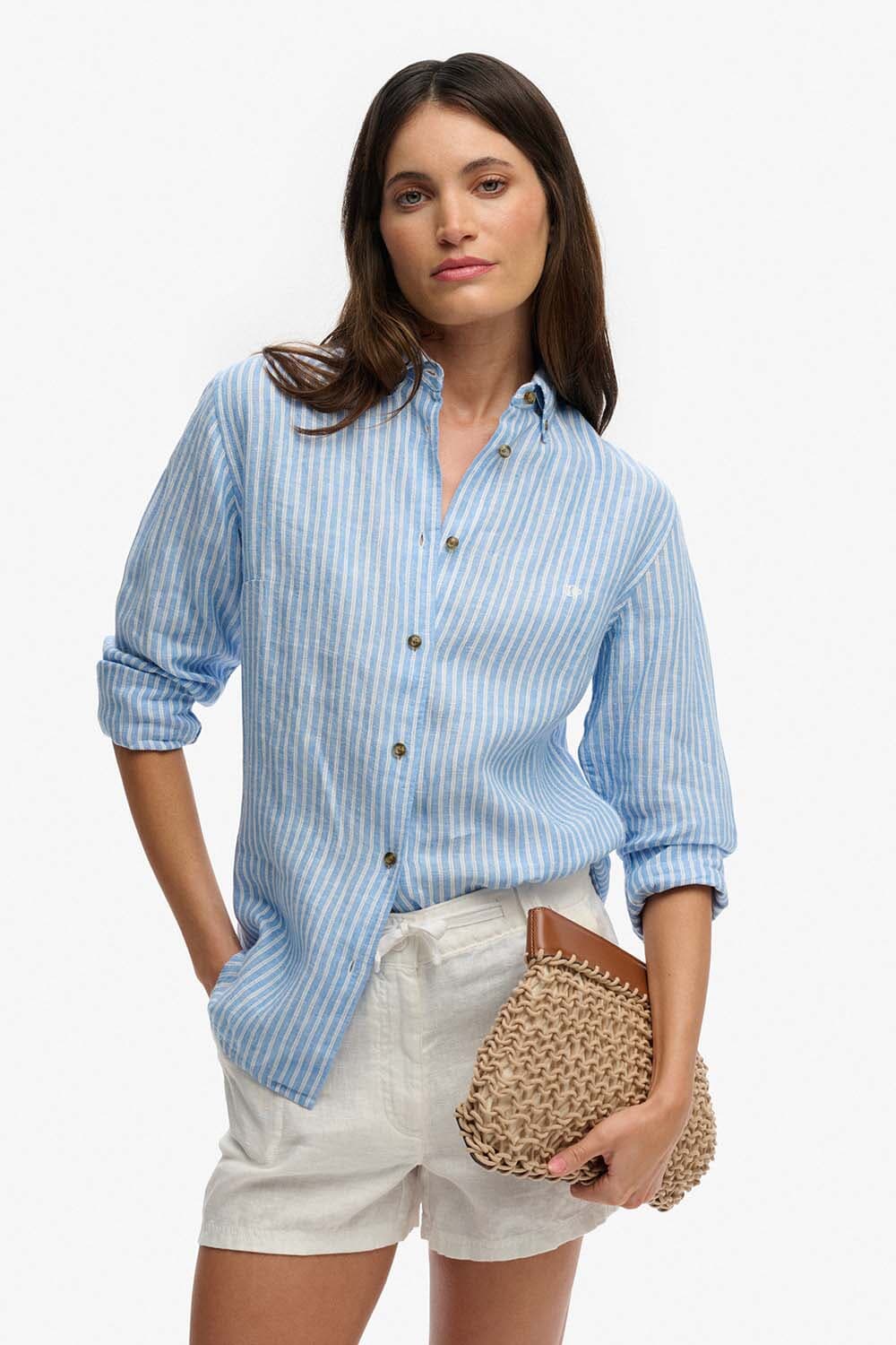 Superdry & Co Blouse Blauw