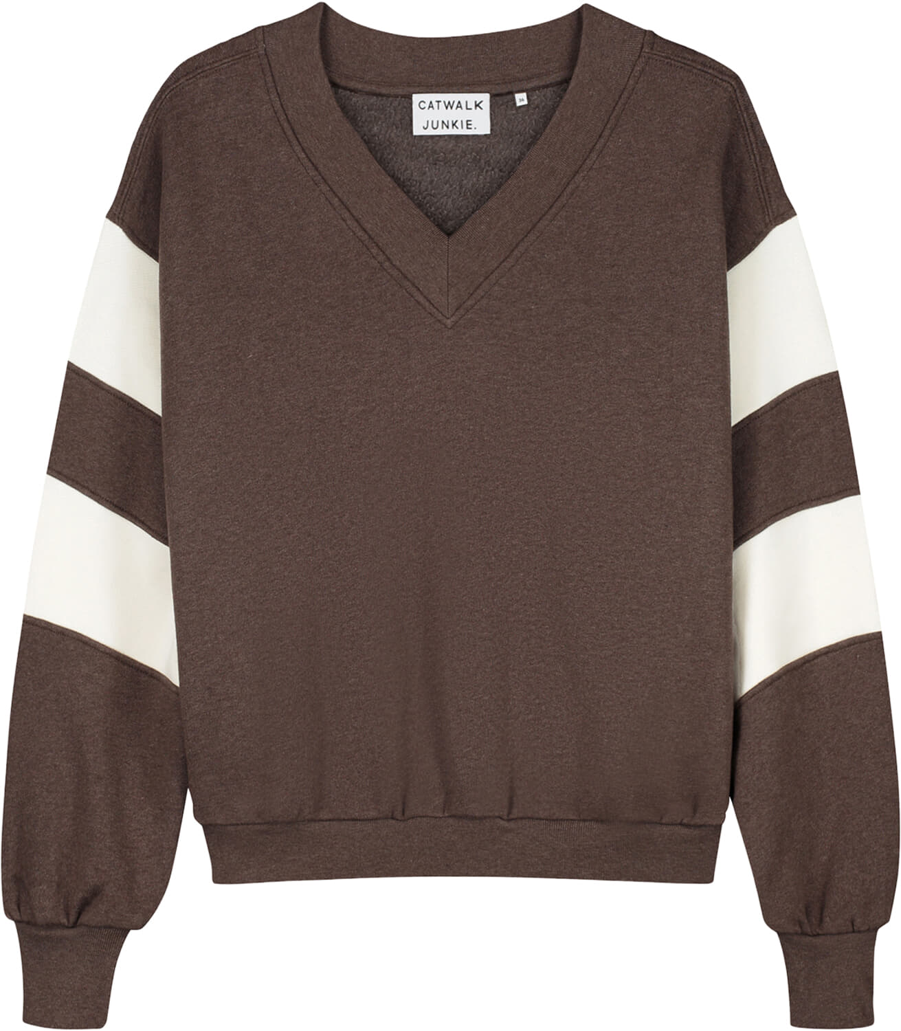 Catwalk Junkie Sporty Vneck sweater Bruin