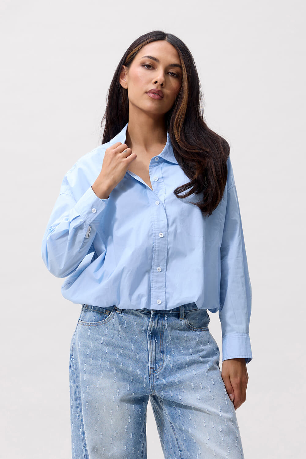 Catwalk Junkie Tuck in blouse Jeans Light