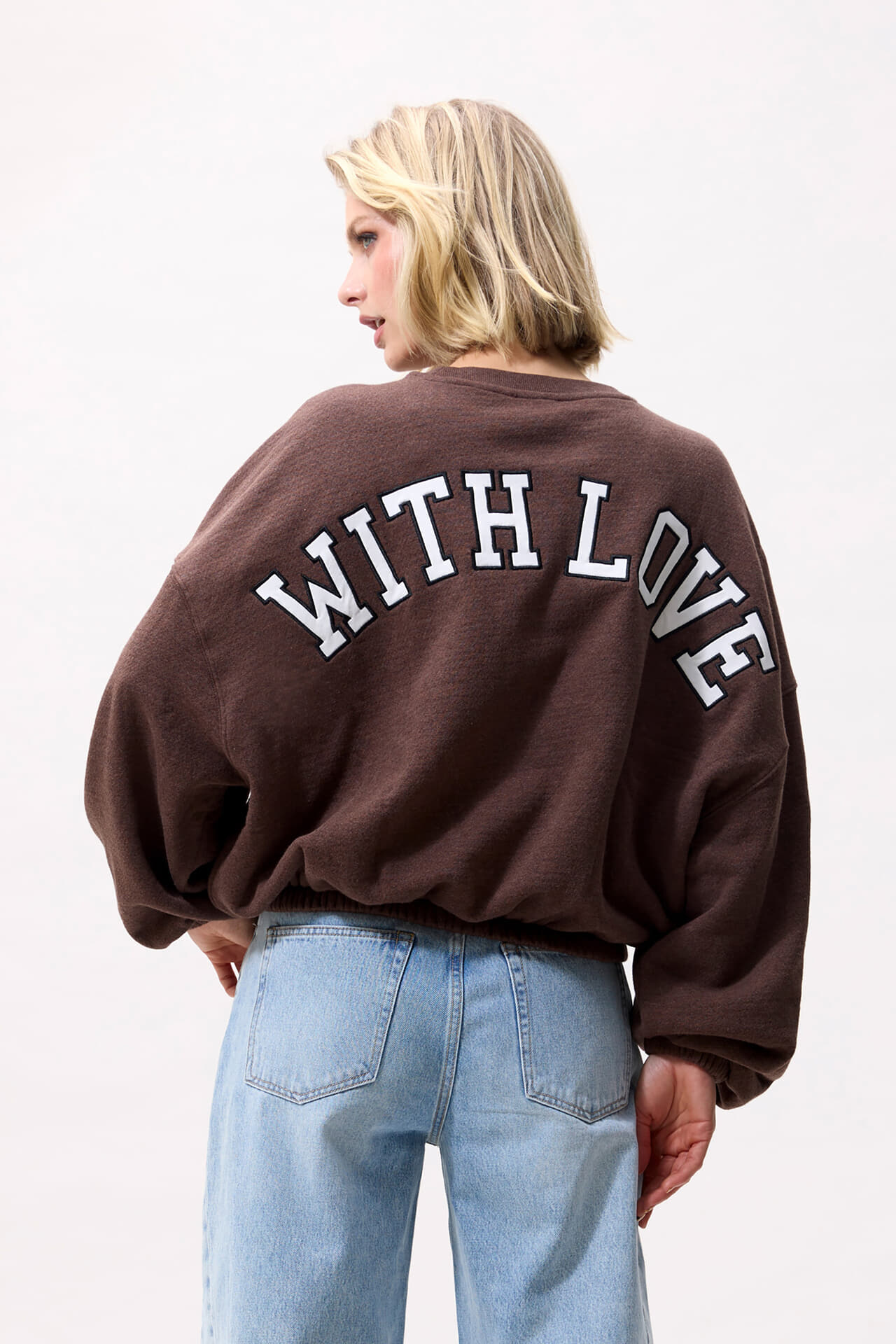 Catwalk Junkie Sweater Graphic Oversized  Bruin