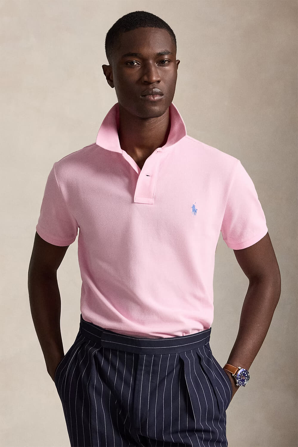 Polo Ralph Lauren Polo Custom Slim Roze