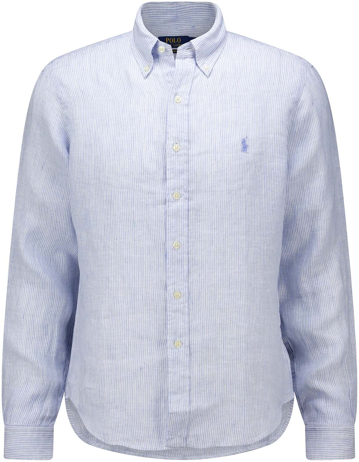 Polo Ralph Lauren Overhemd Custom Fit Blauw
