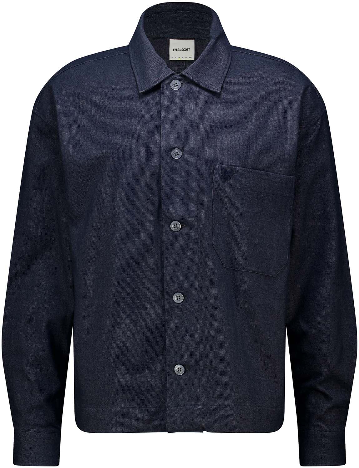 Lyle & Scott Overshirt Brushed Navy