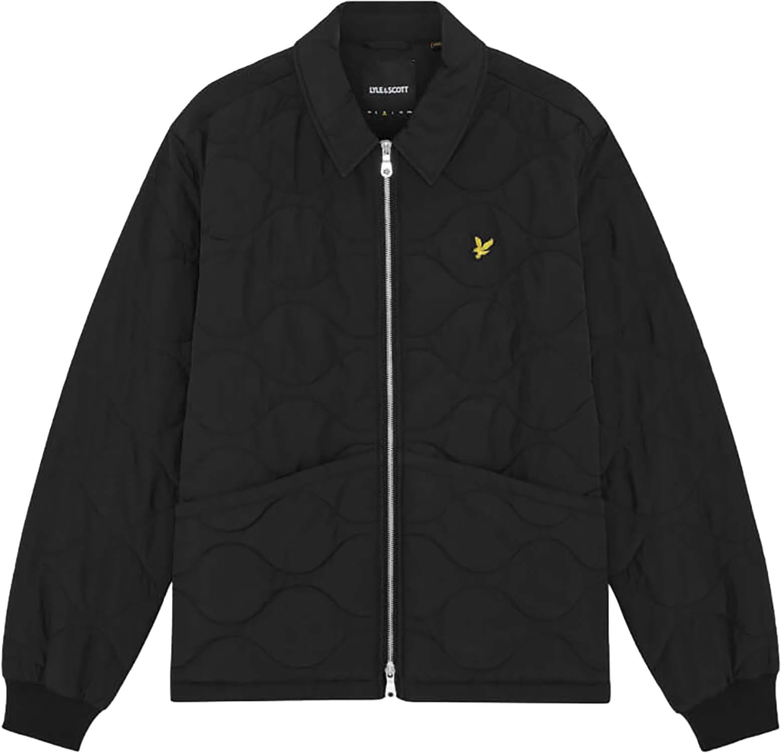Lyle & Scott Jas Quilted Ribstop Zwart