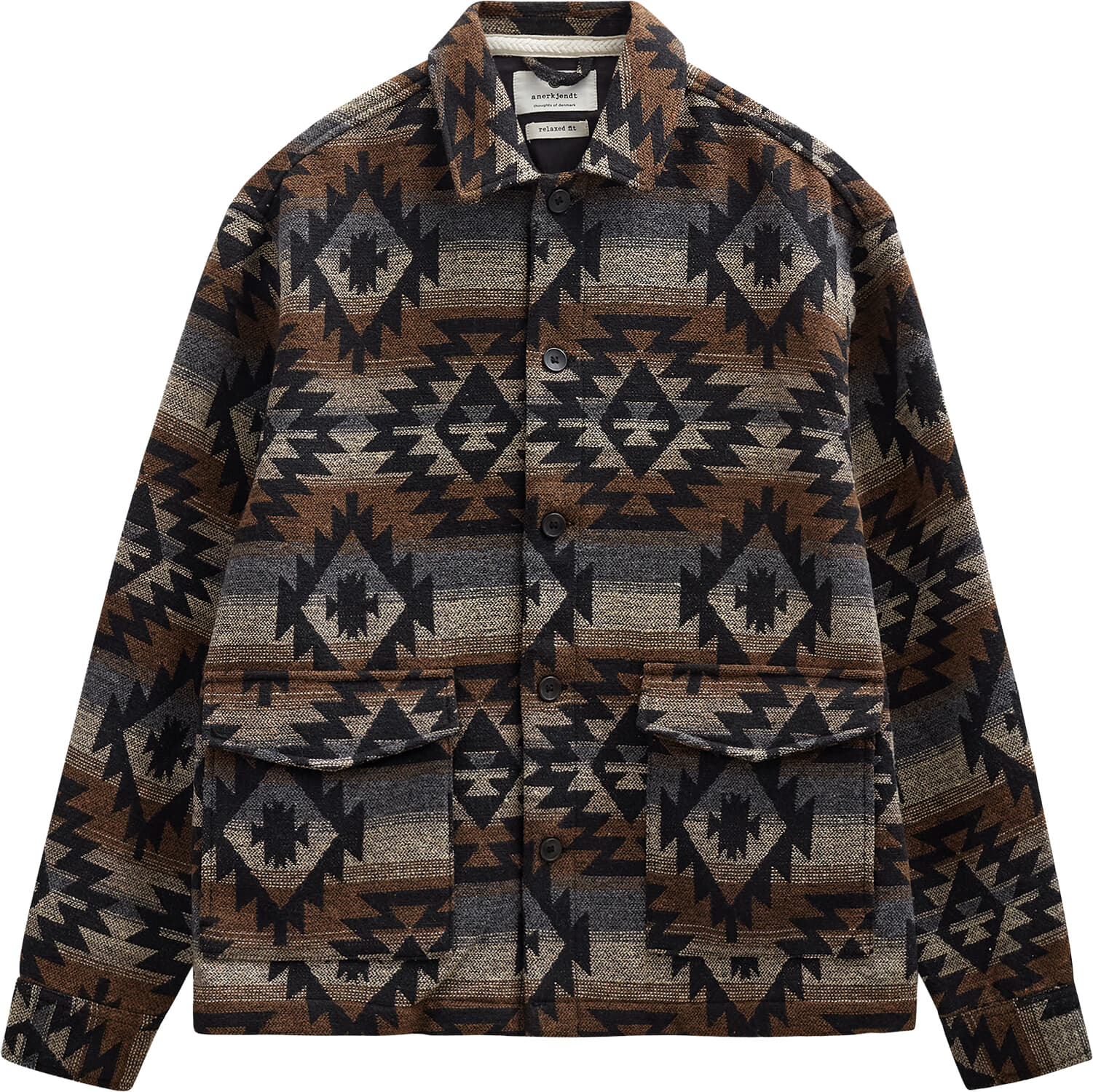 Anerkjendt Overshirt Akotto Inka Bruin