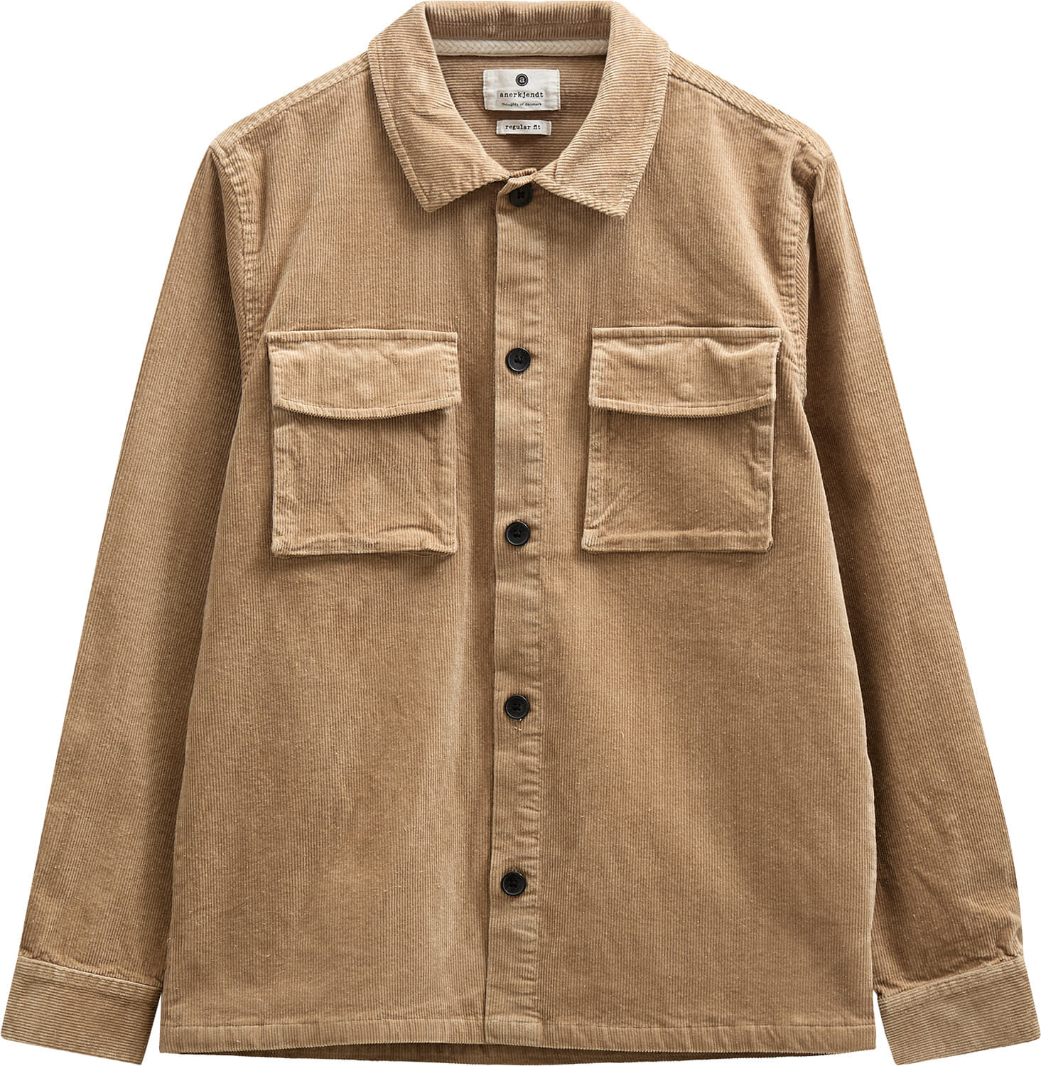 Anerkjendt Overshirt Akoscar Cord  Bruin