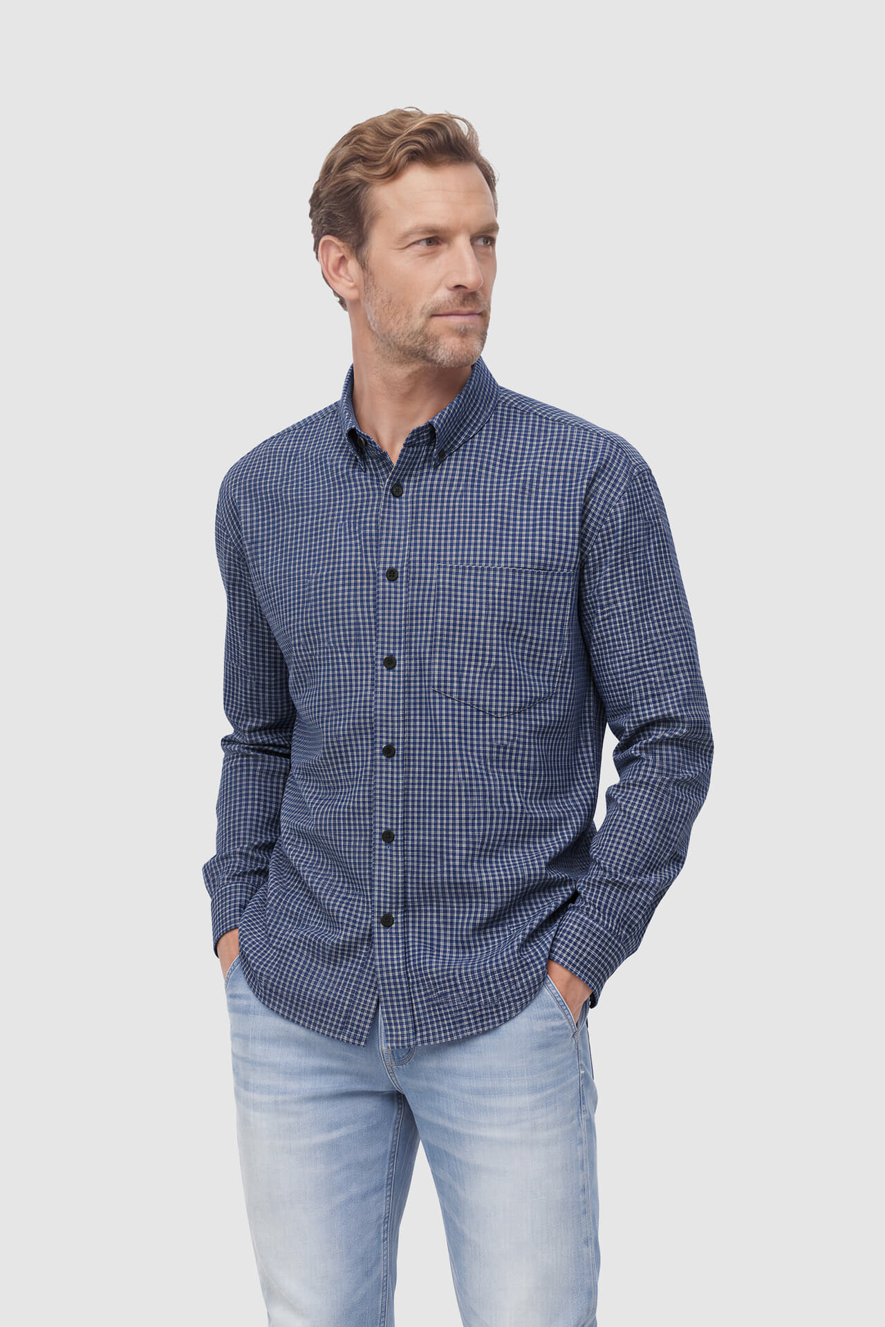 Anerkjendt Overhemd Akotto Blauw