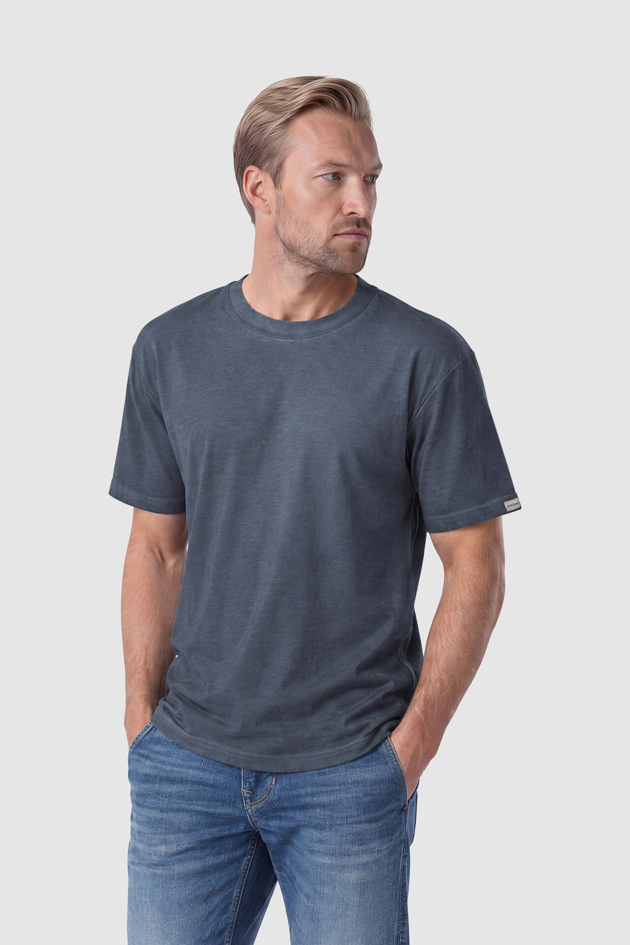 Anerkjendt T-shirt Villads Washed Navy