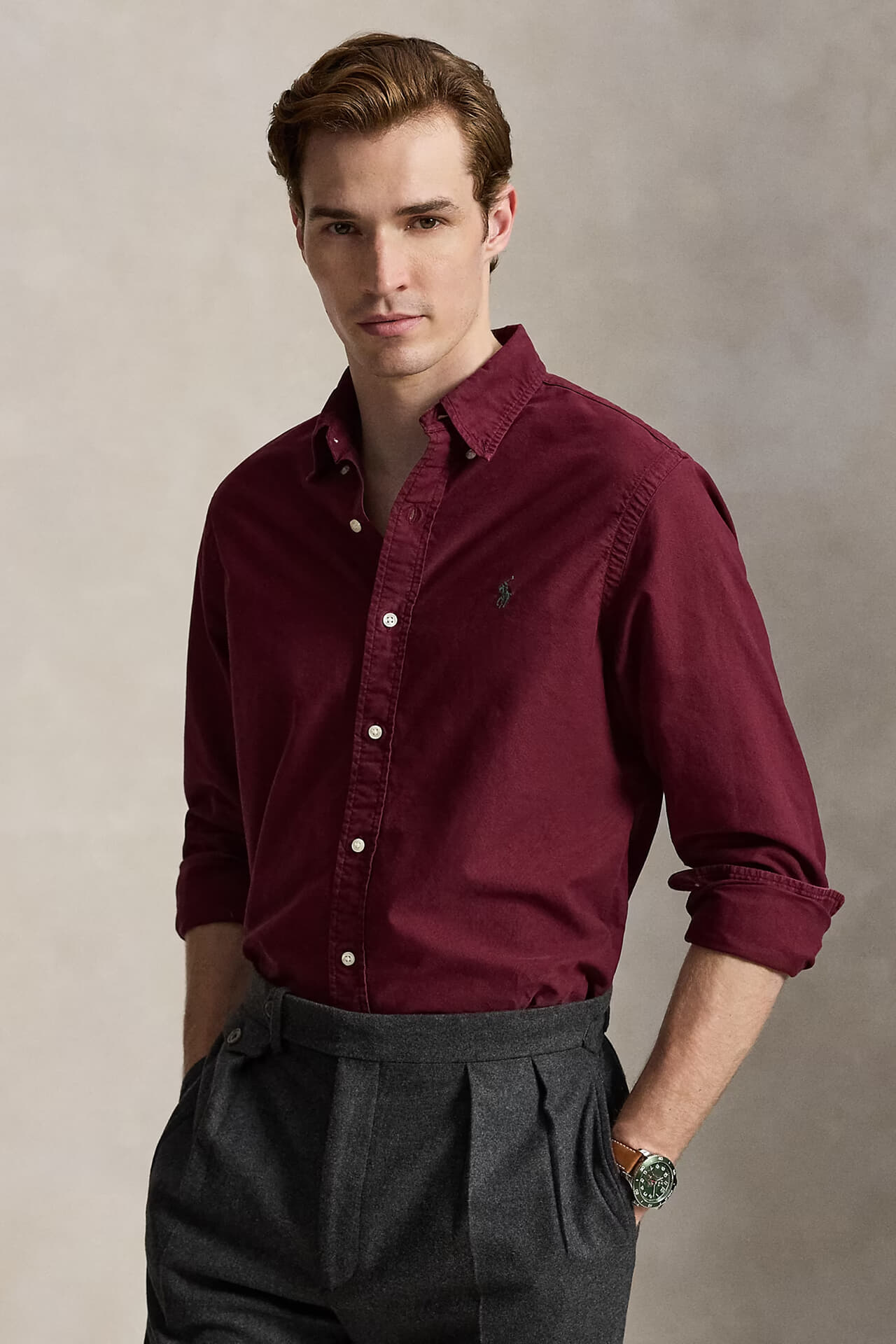 Polo Ralph Lauren overhemd sport shirt Bordeaux Rood