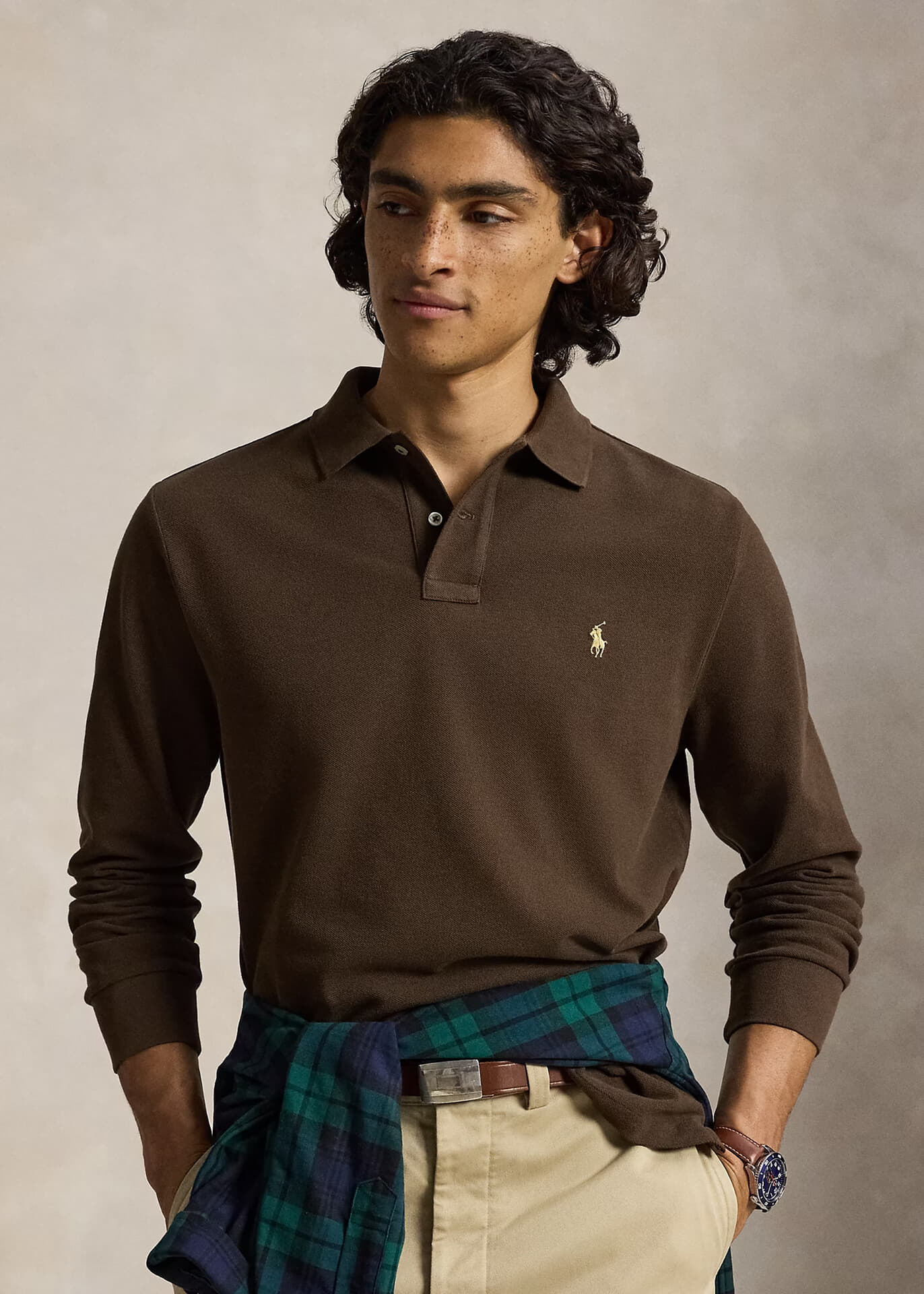 Polo Ralph Lauren Polo longsleeve Bruin