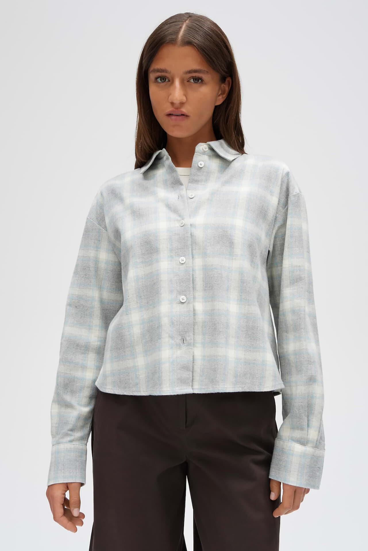 Opus Blouse Flakaro Fog Grey