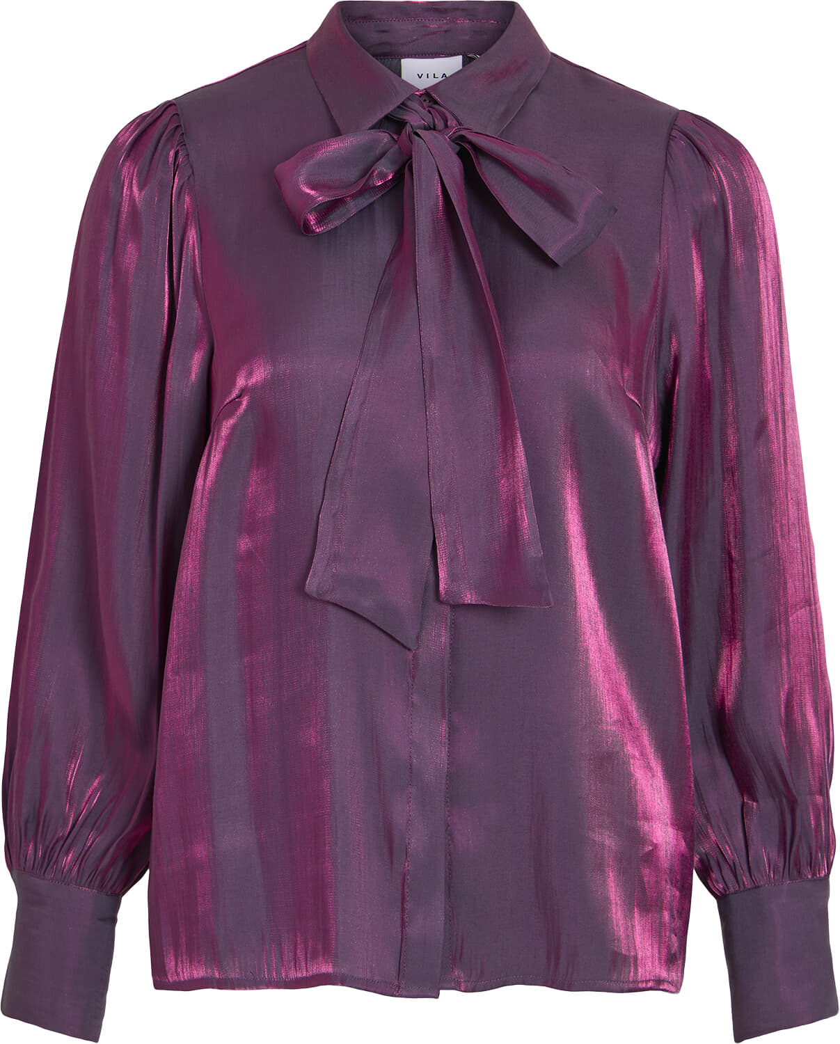 Vila Blouse Klar Bow Paars