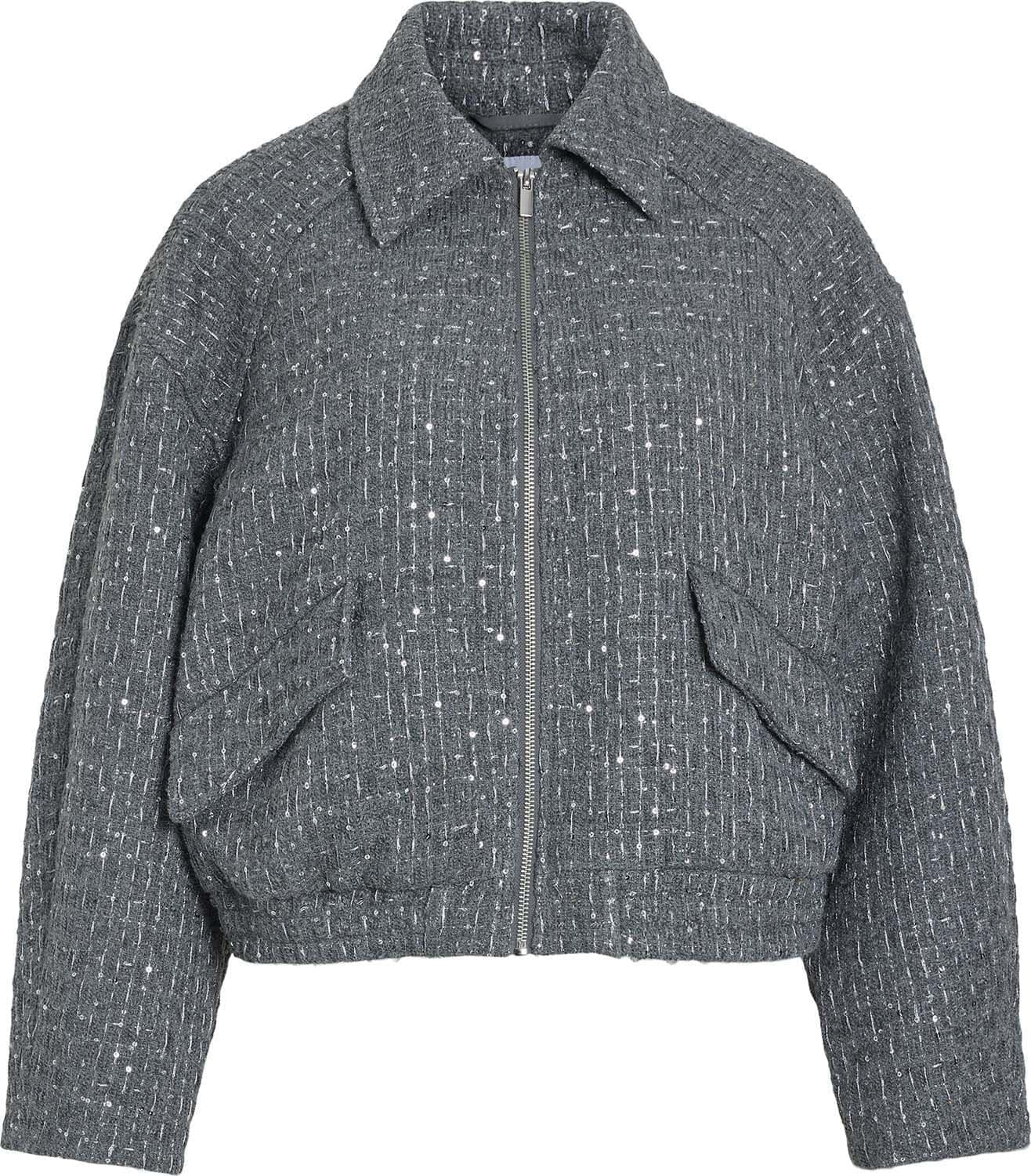 Vila Bomberjack Alicia Glitter Antraciet