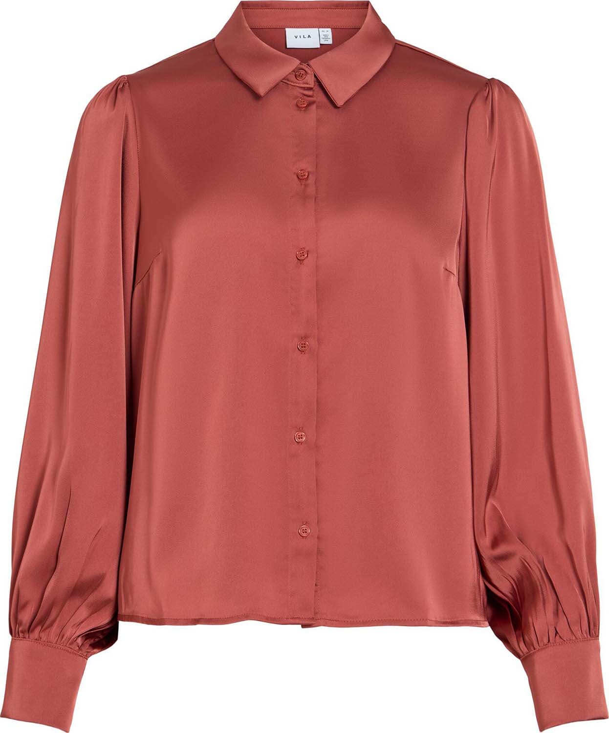 Vila Blouse Enna Ravenna Balloon Brick
