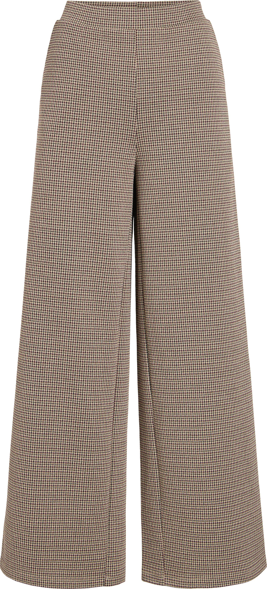 Vila Pantalon Chekka HW Wide Bordeaux Rood